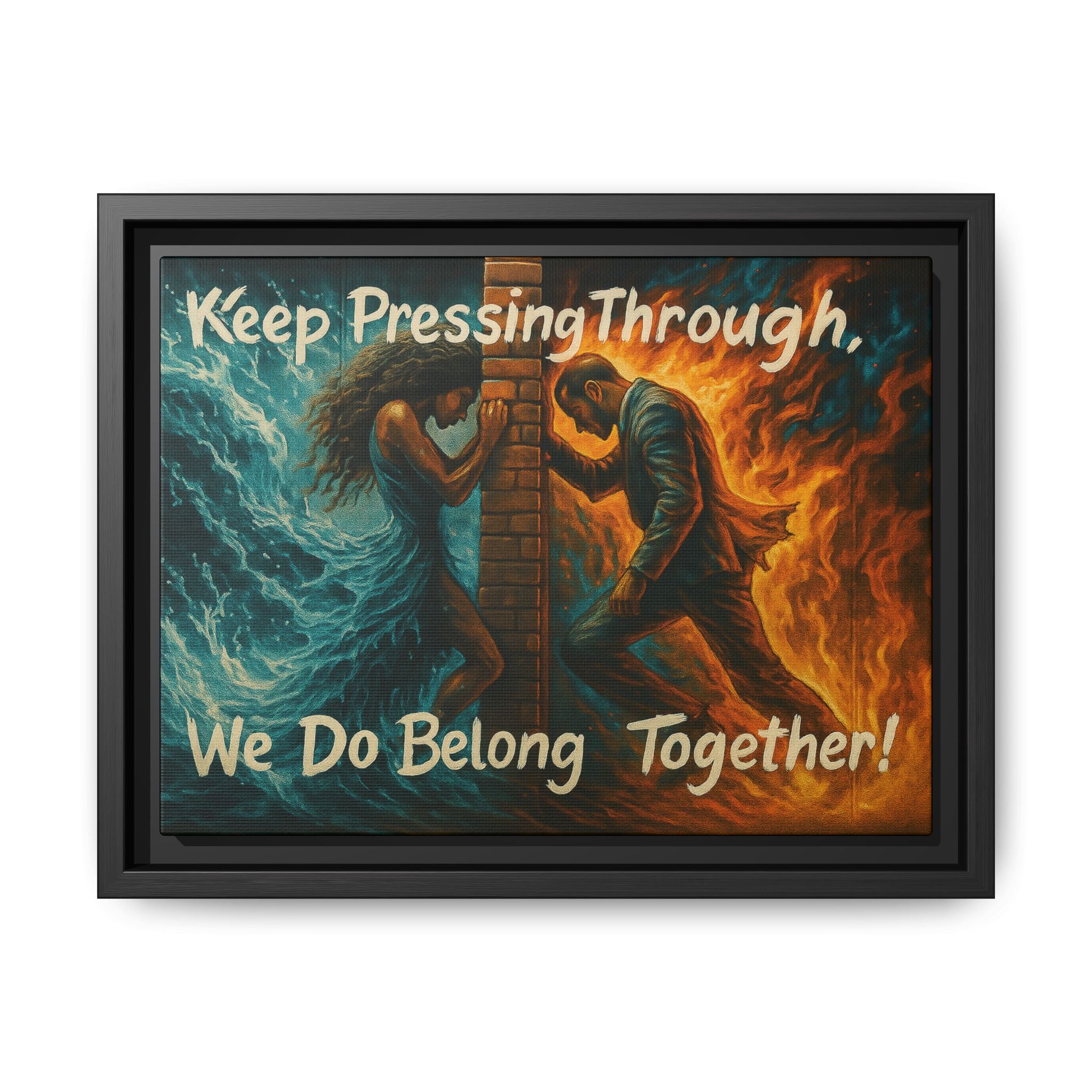 Matte Canvas, Framed (Multi-color)