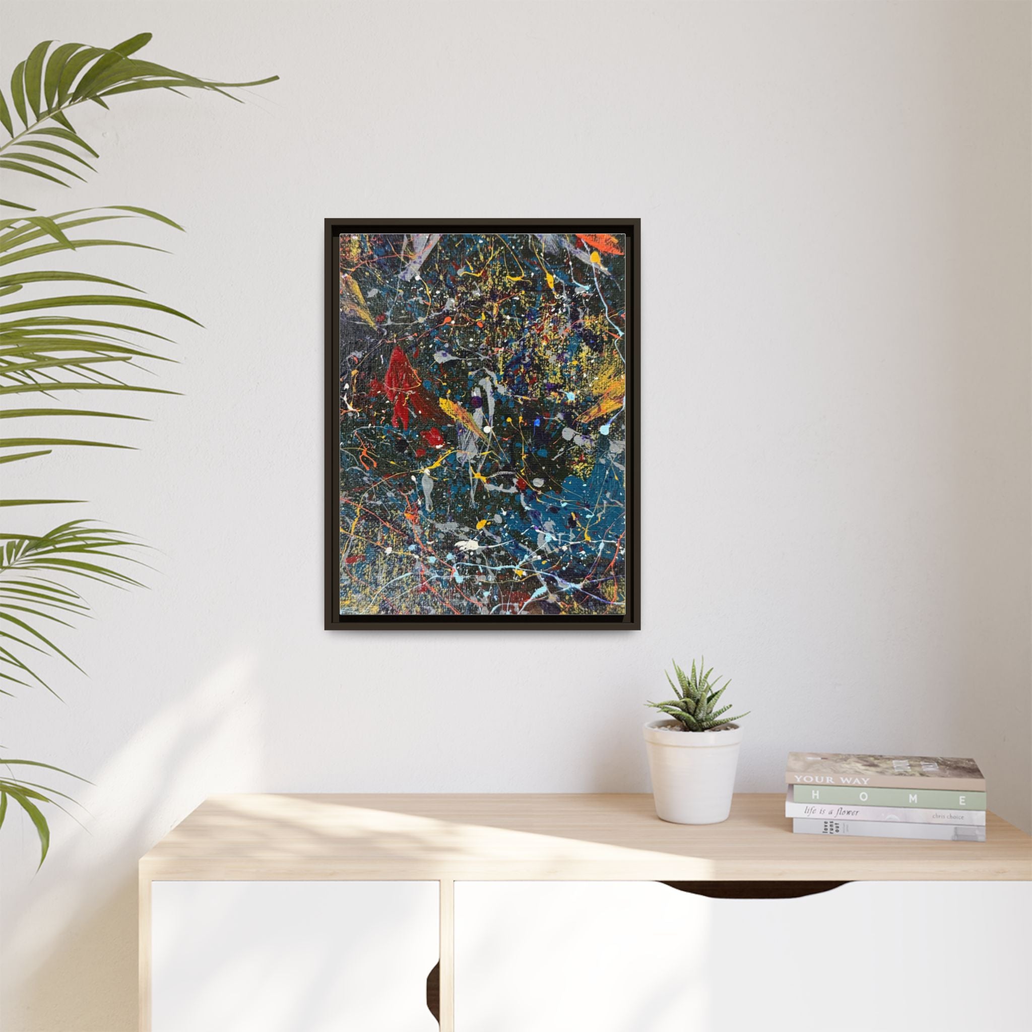 Colorful Abstract Framed Canvas Art