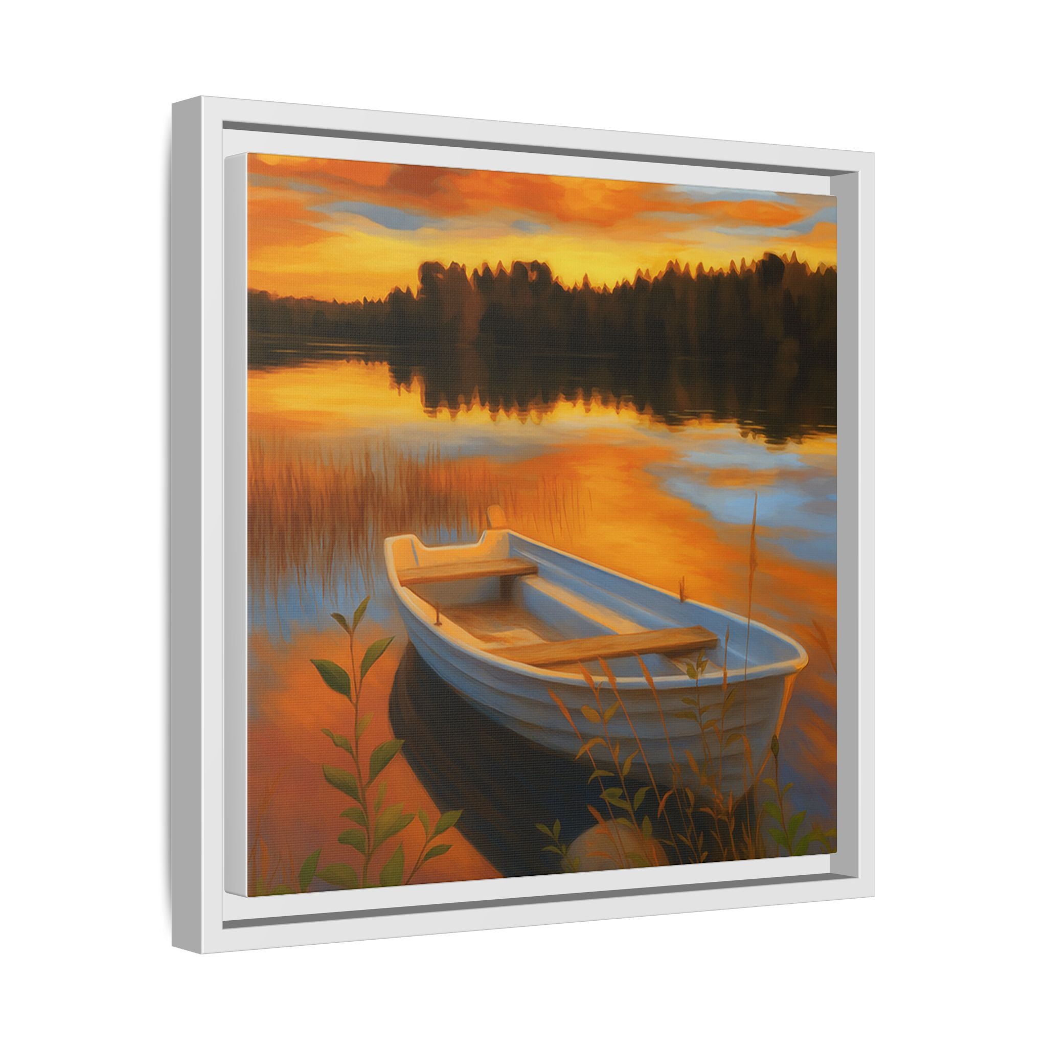 Sunset Boat Reflections