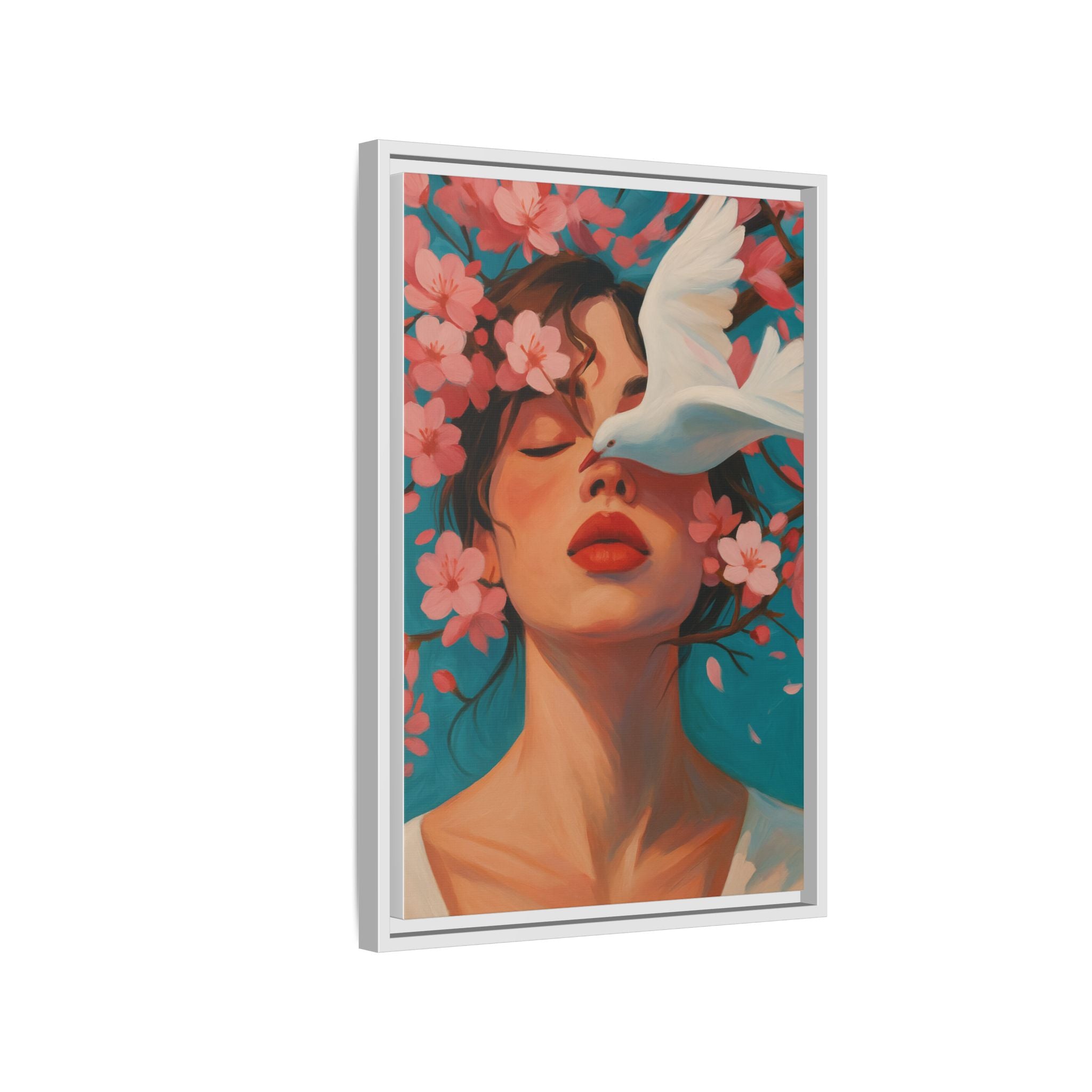 Pink Floral Serenity Dove