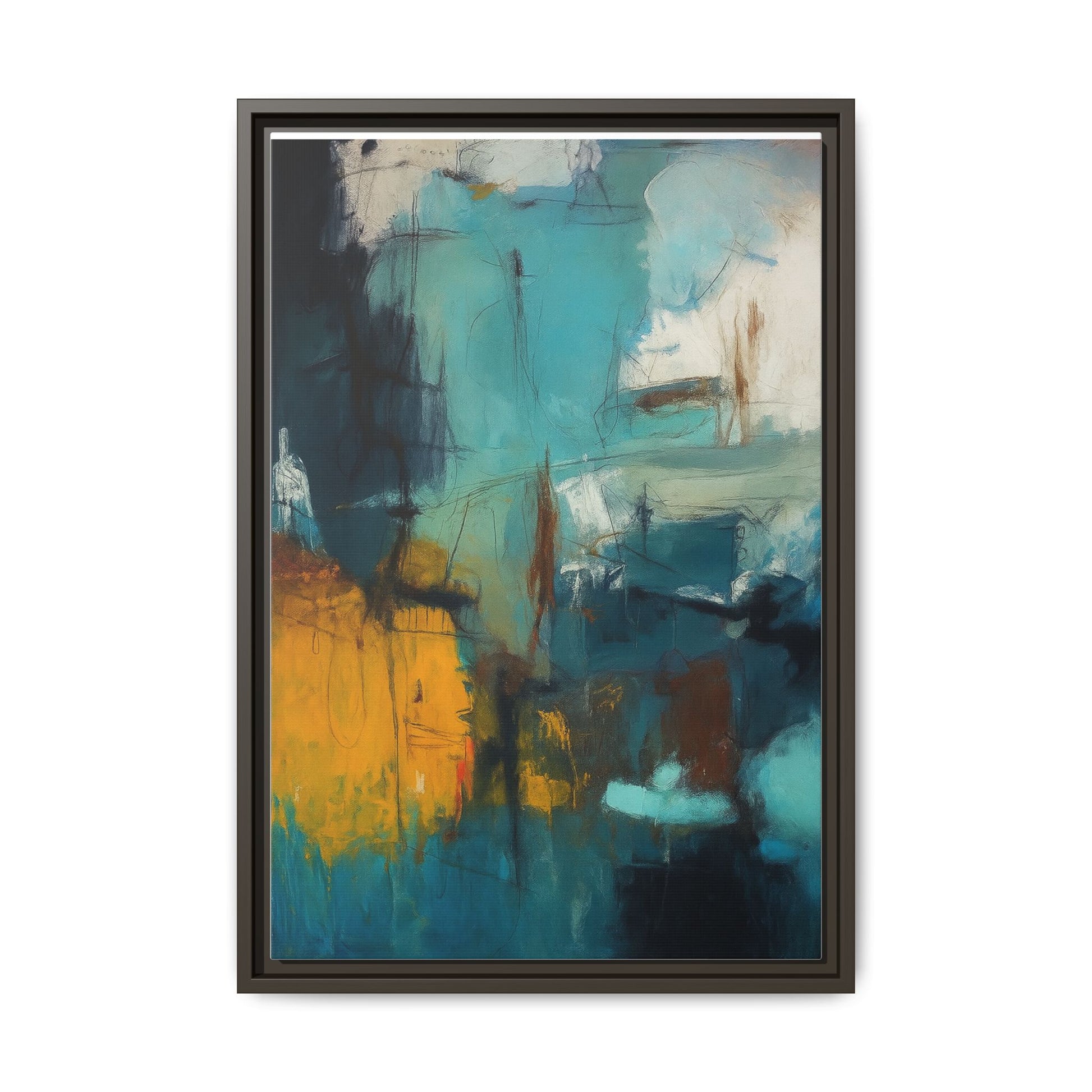 Abstract Blue Gold