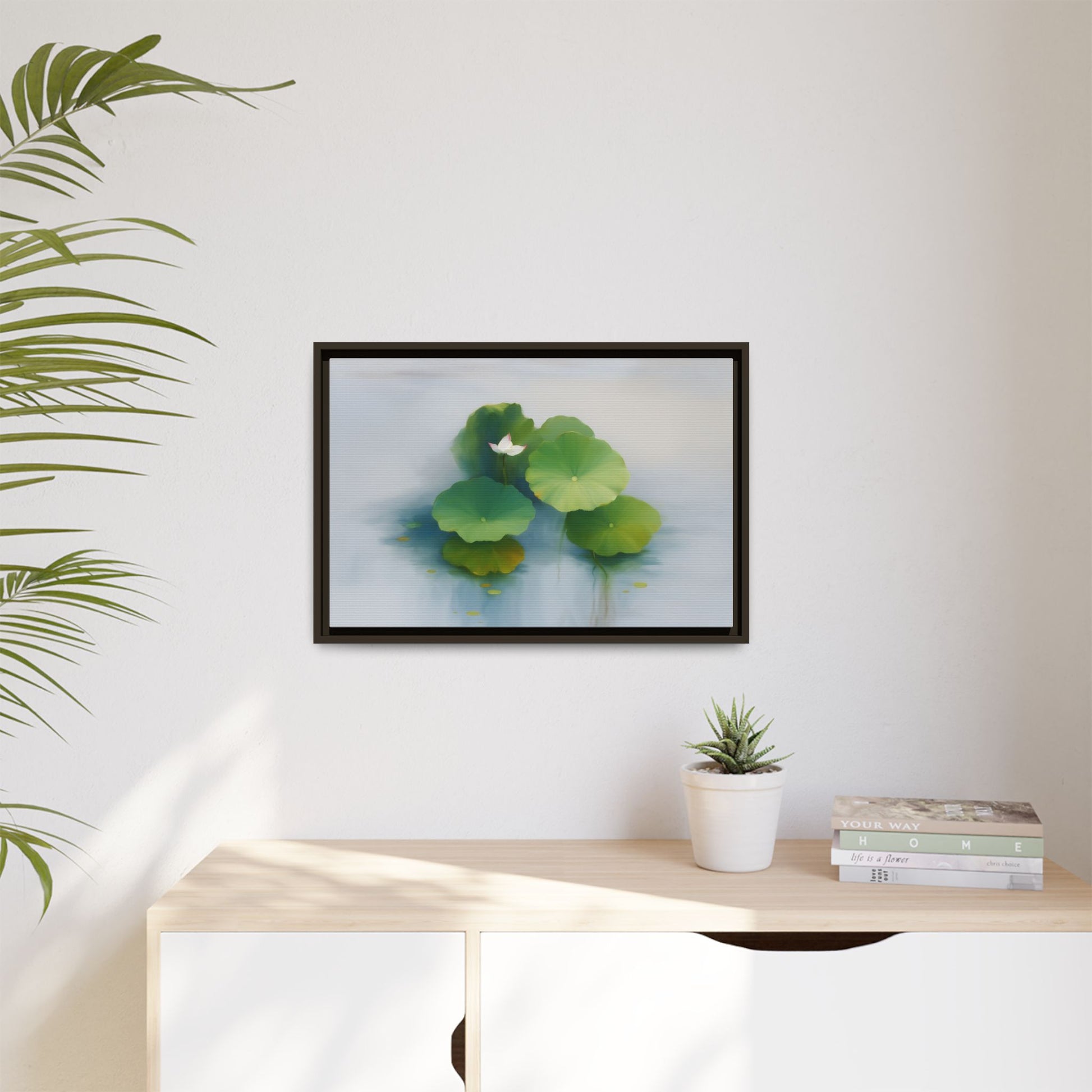 Serene Green Lotus