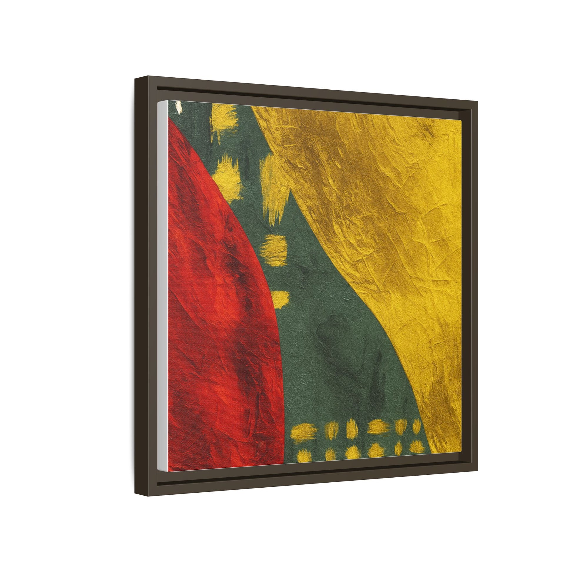 Red Green Gold Abstract