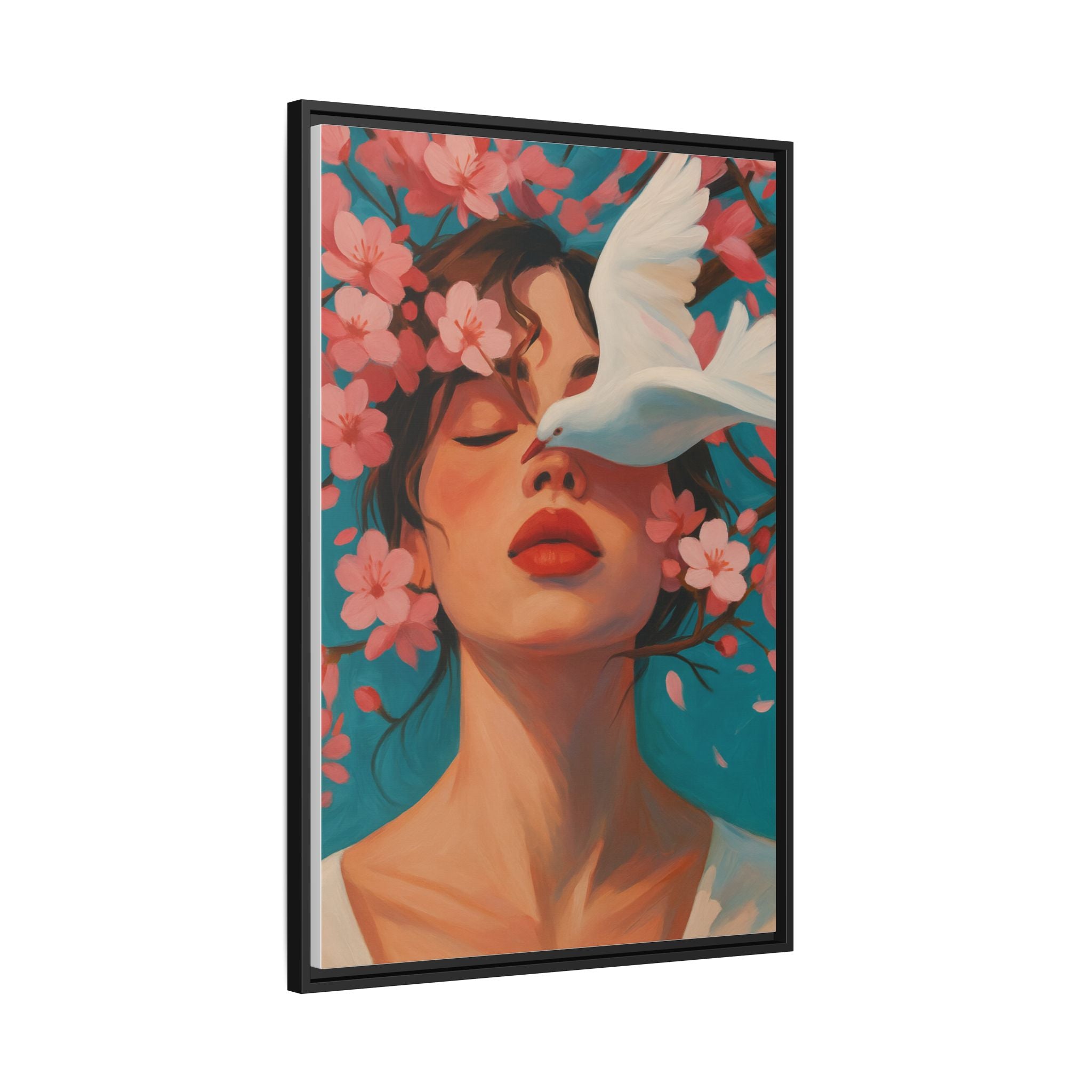 Pink Floral Serenity Dove