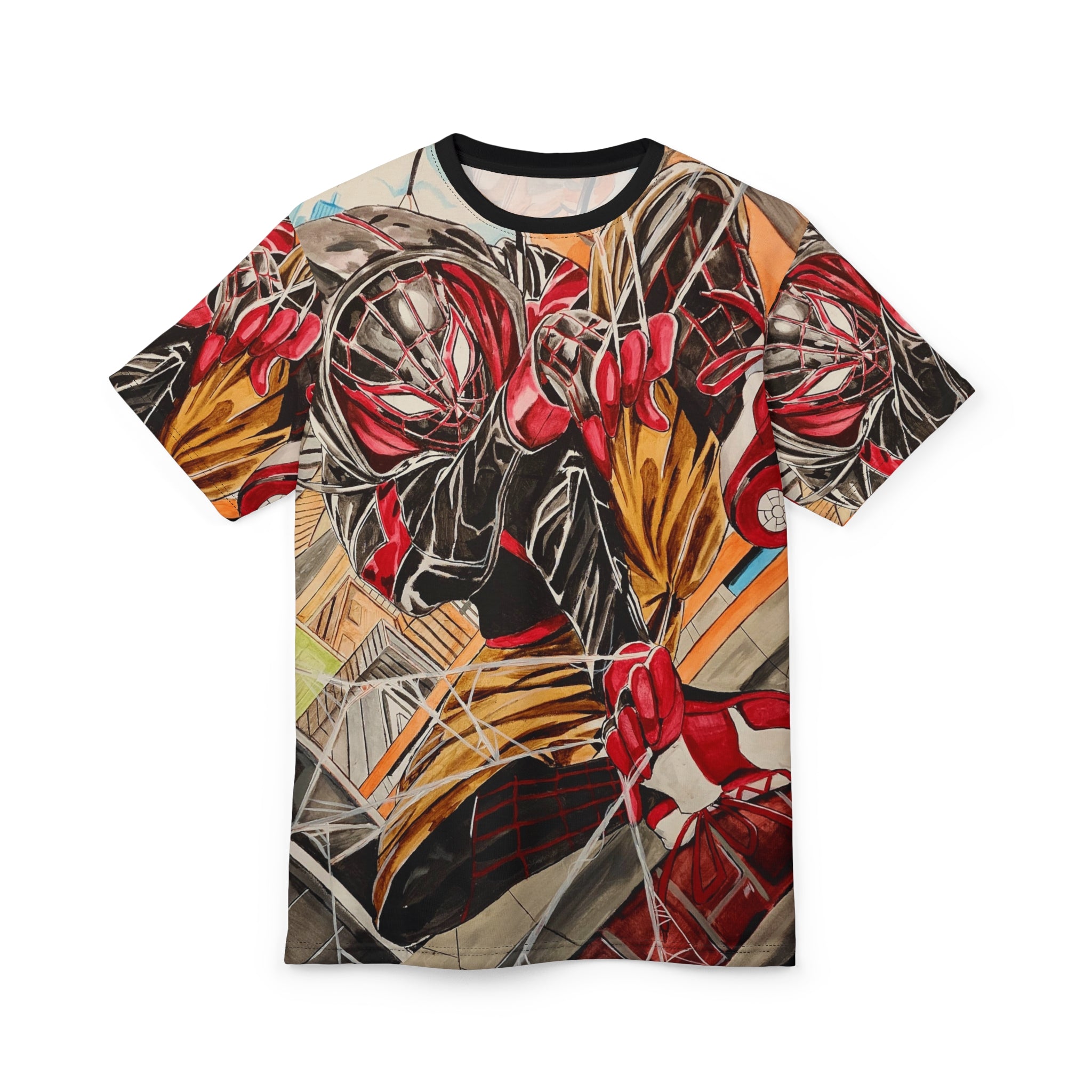 Comic Hero Miles Morales All Over TEE: SM