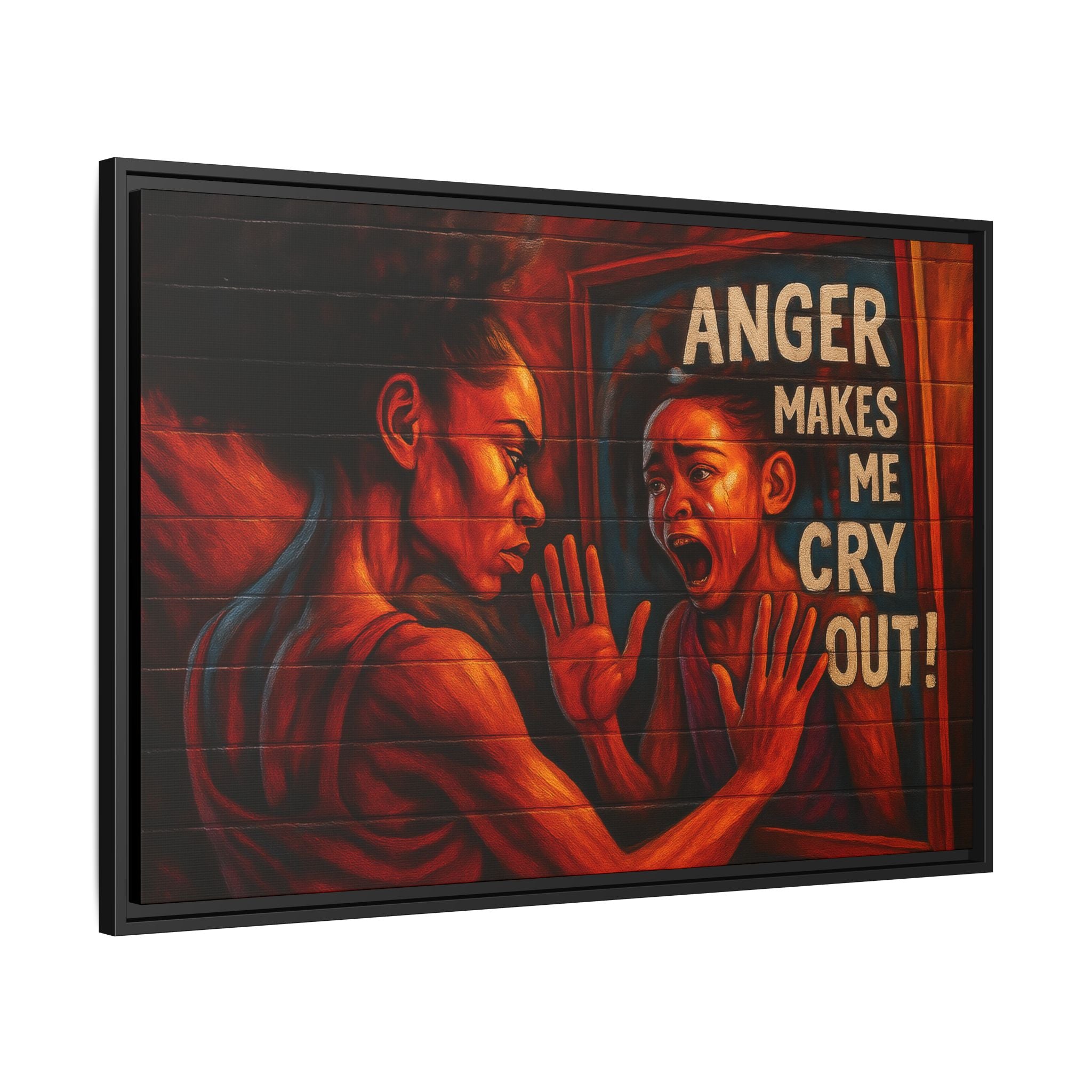 Framed Wall Art - Emotionally Resonant Canvas, Inspirational Home Decor, Powerful Motivational Gift, Unique Art for Self-Reflection