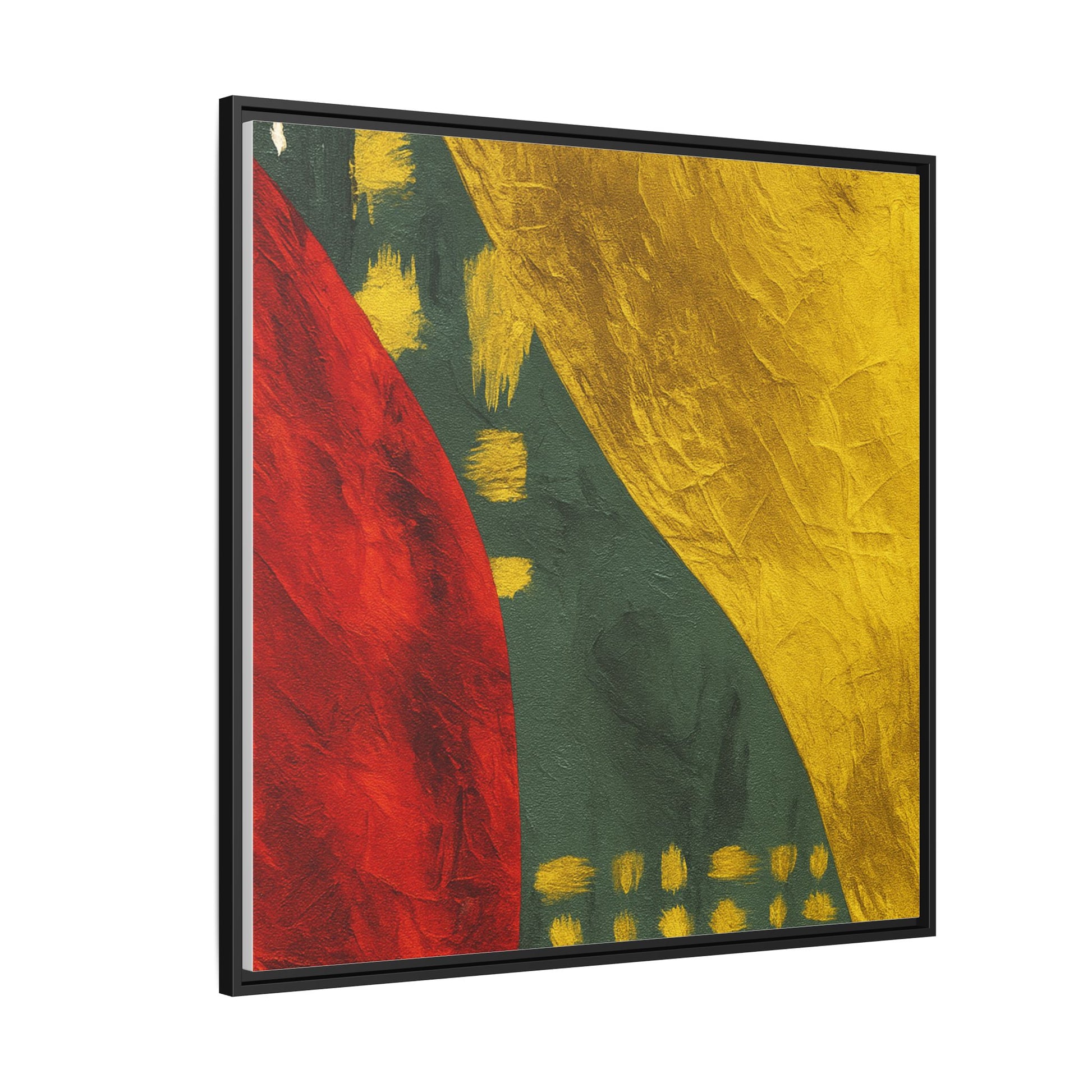 Red Green Gold Abstract