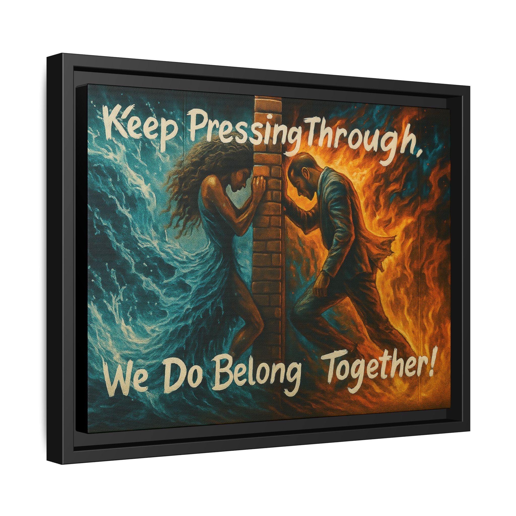 Matte Canvas, Framed (Multi-color)