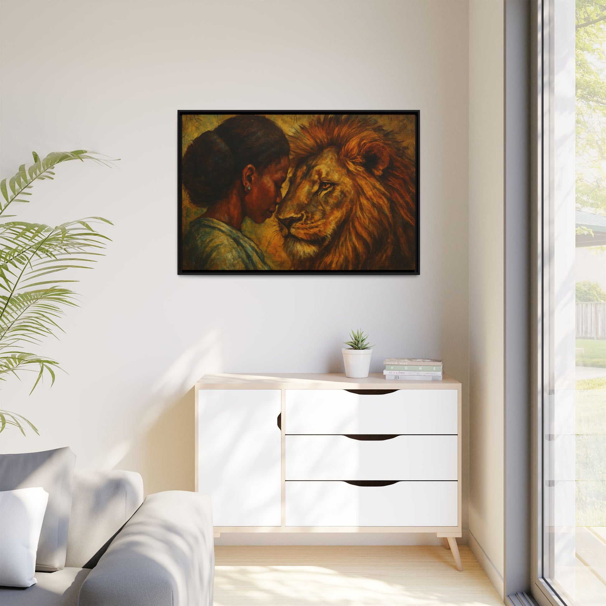 Lion and Woman