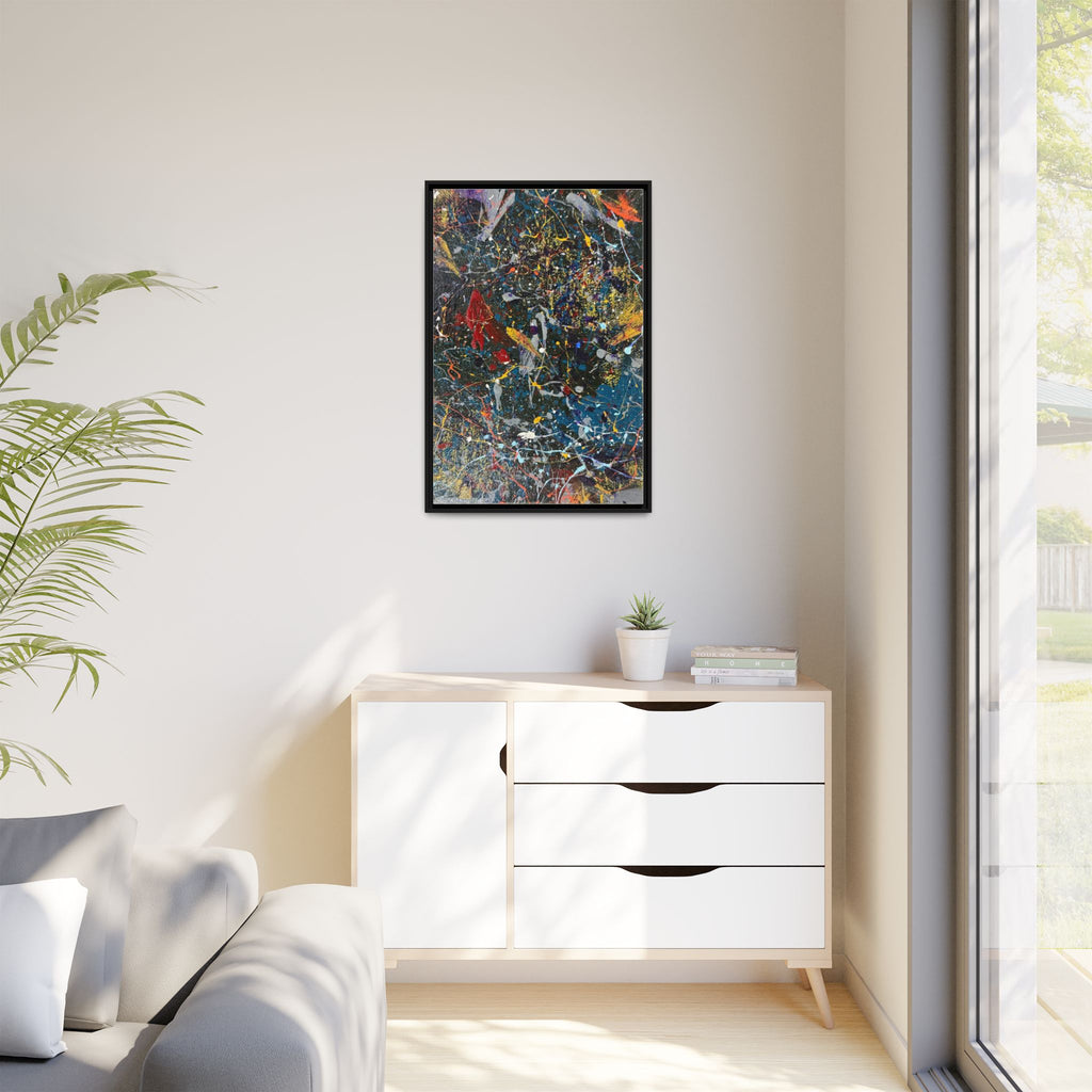 Colorful Abstract Framed Canvas Art
