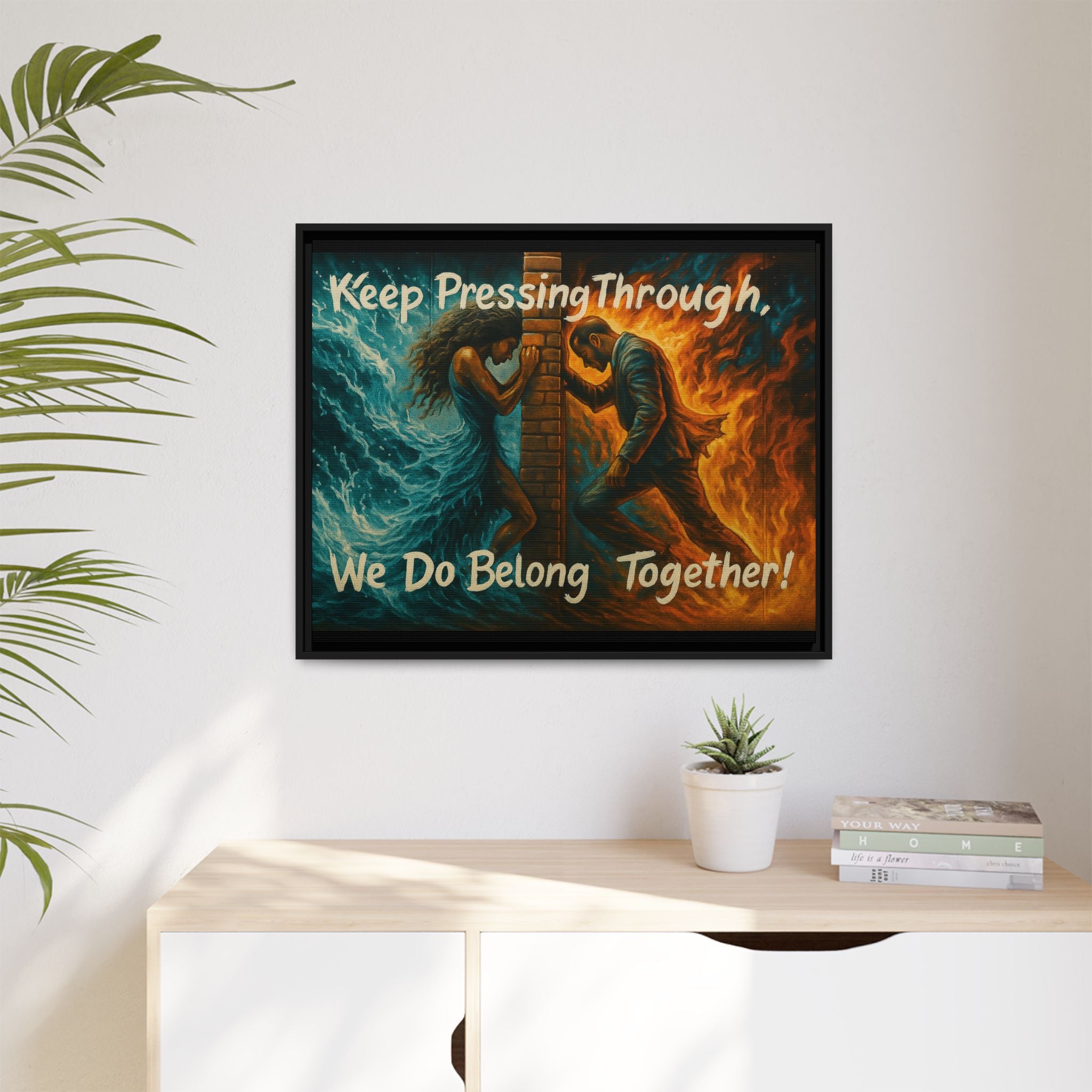 Matte Canvas, Framed (Multi-color)