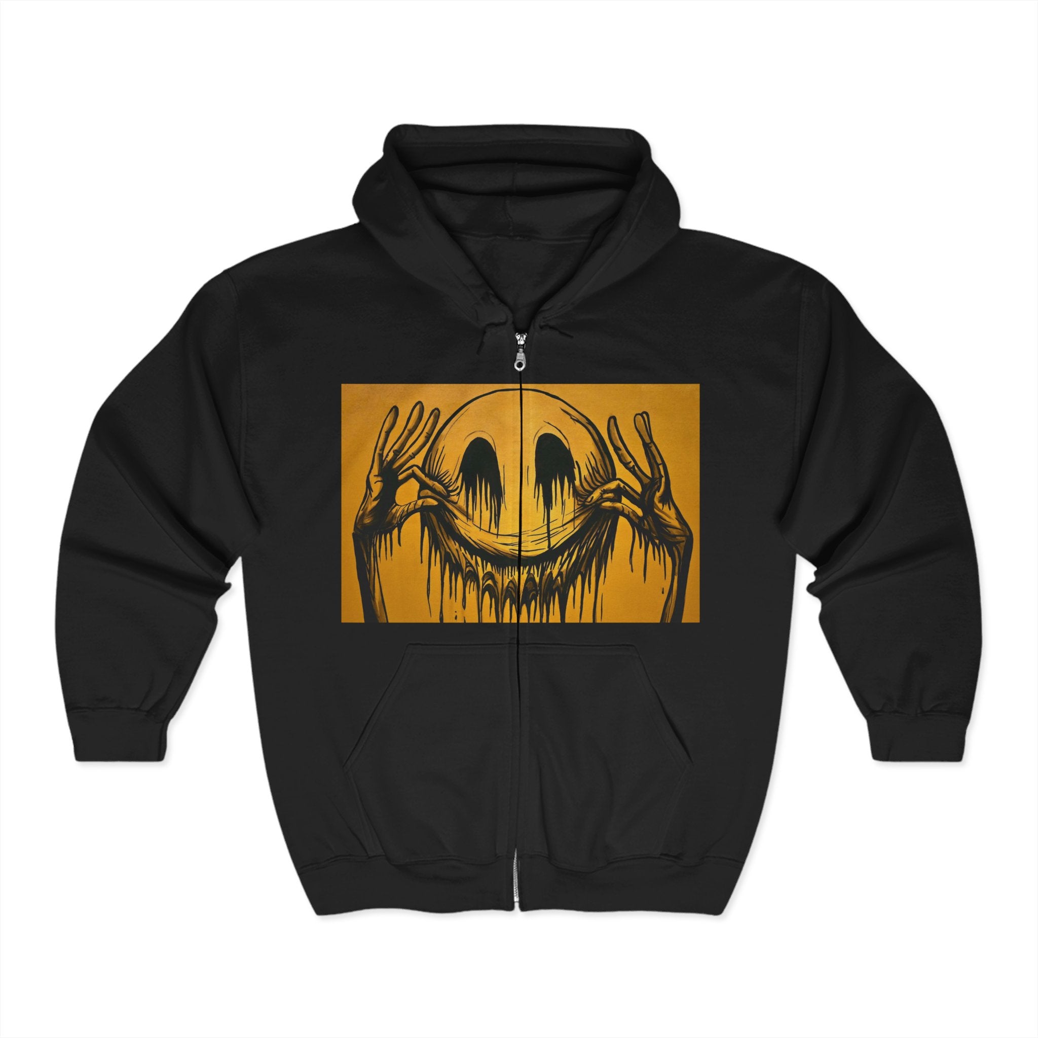Edgy Zip Hoodie Streetwear