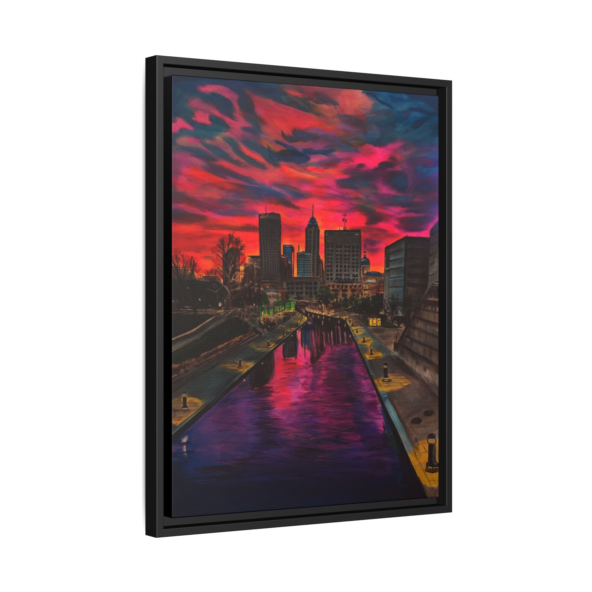 Vibrant Canal Cityscape