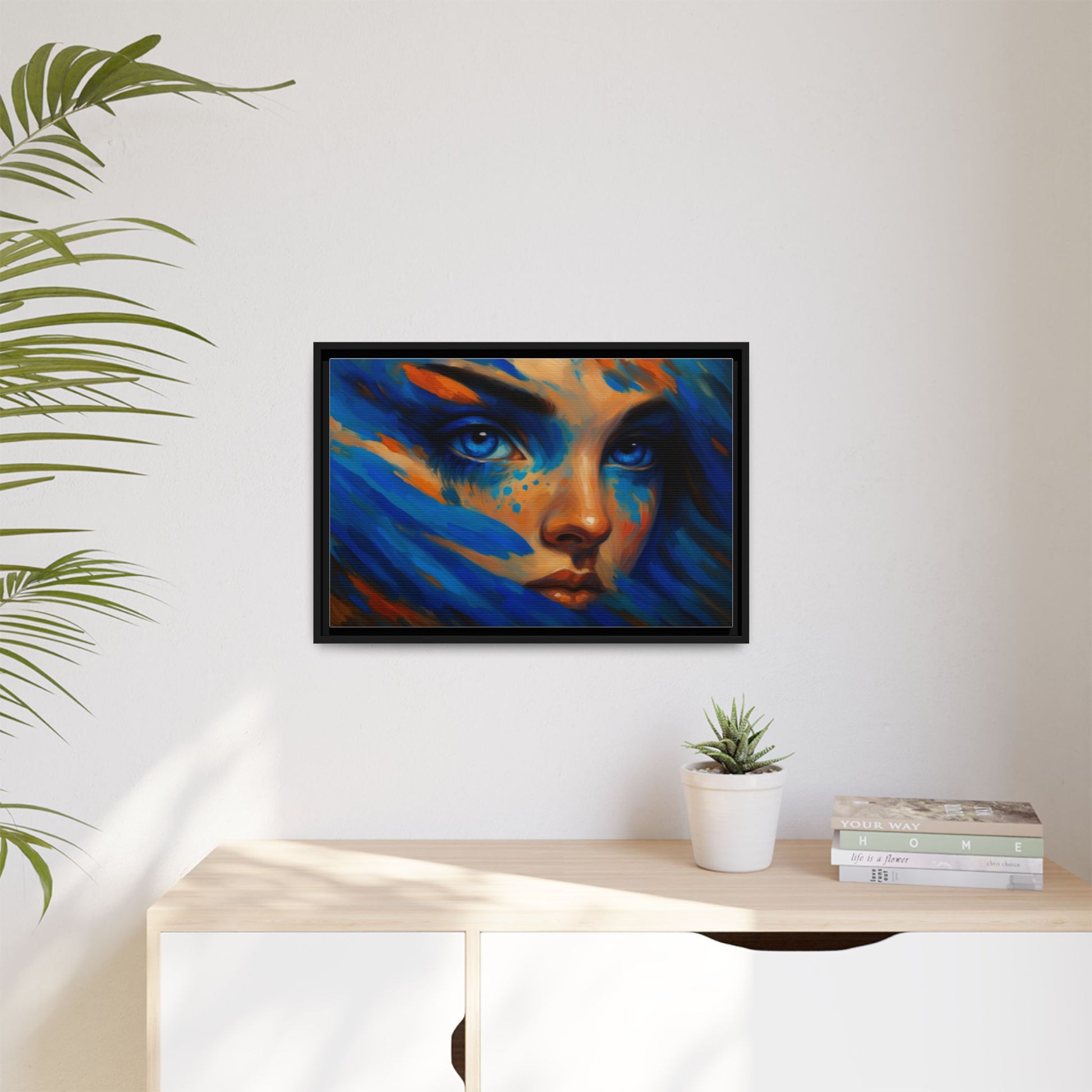 Vibrant Lady Blue Wave