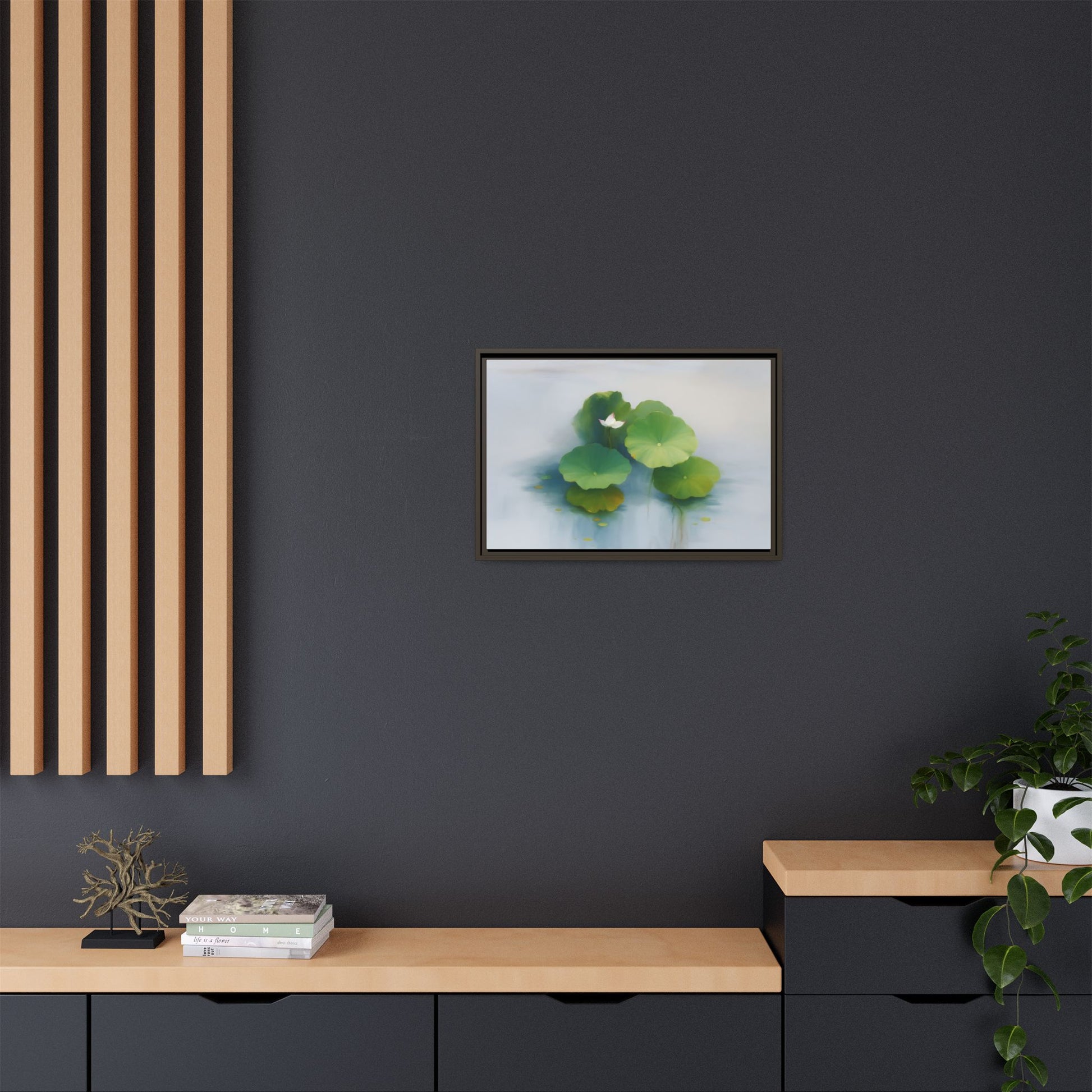 Serene Green Lotus