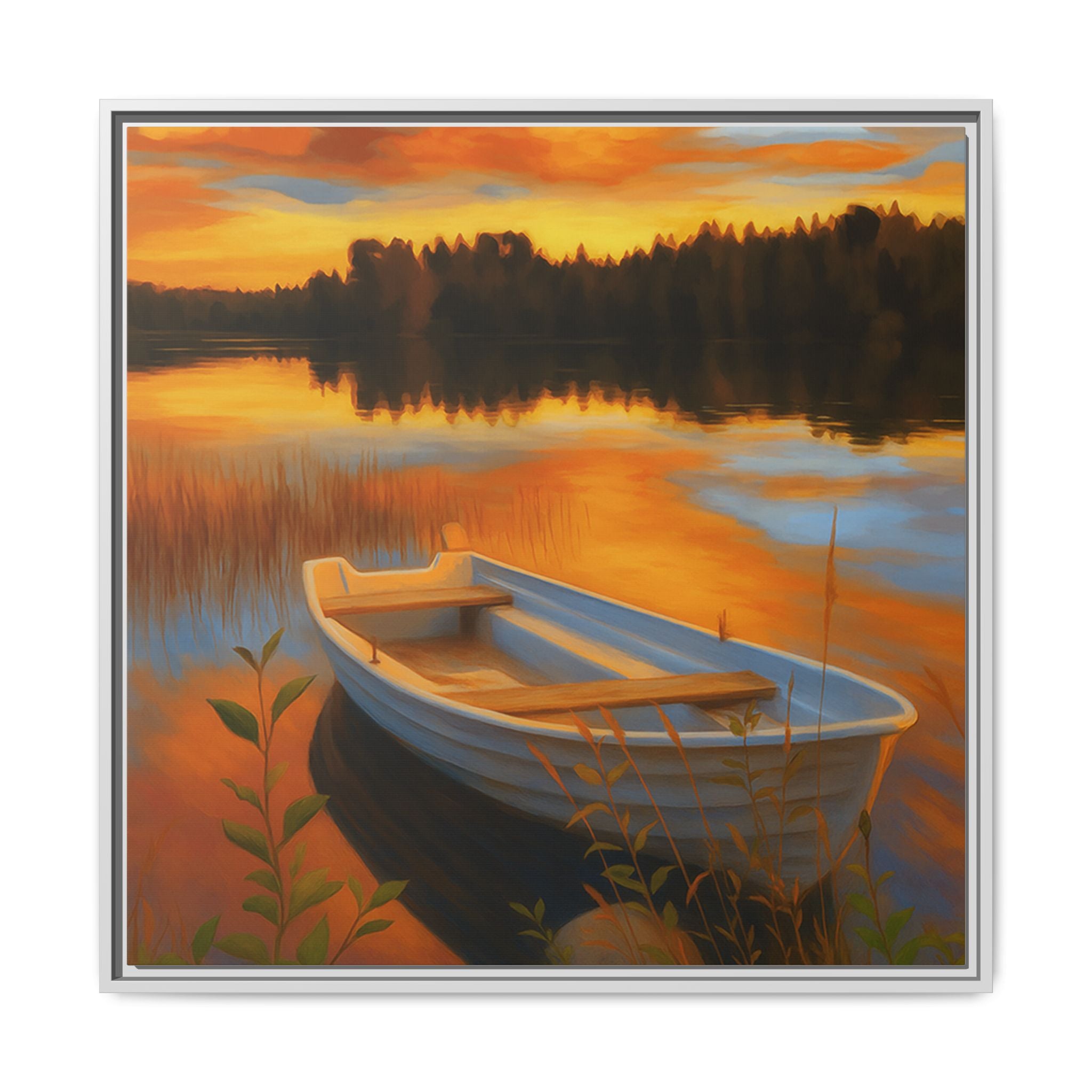 Sunset Boat Reflections