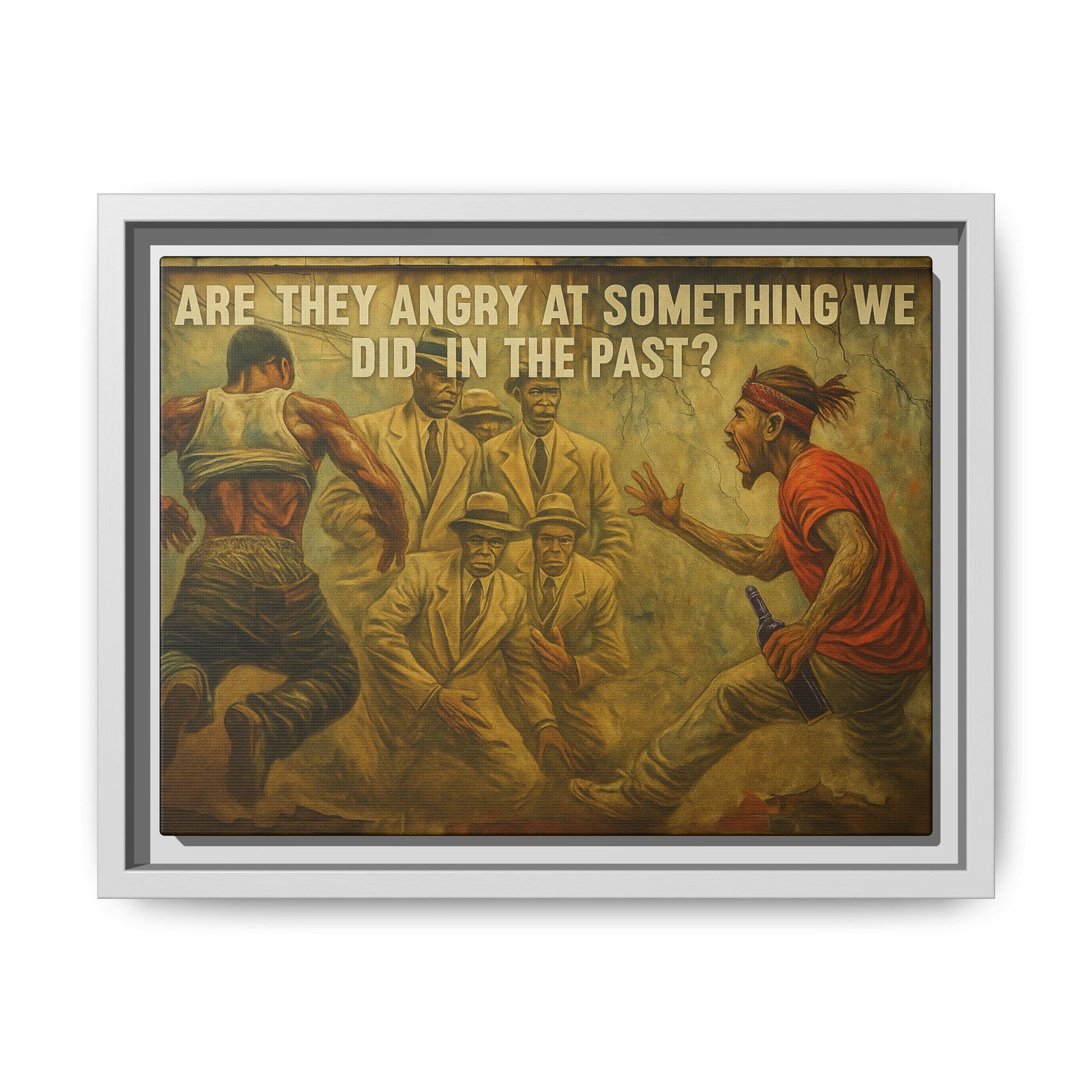 Framed Art Print: Thought-Provoking Vintage Style Wall Decor, Home Office Inspiration, Thoughtful Gift for Art Lovers