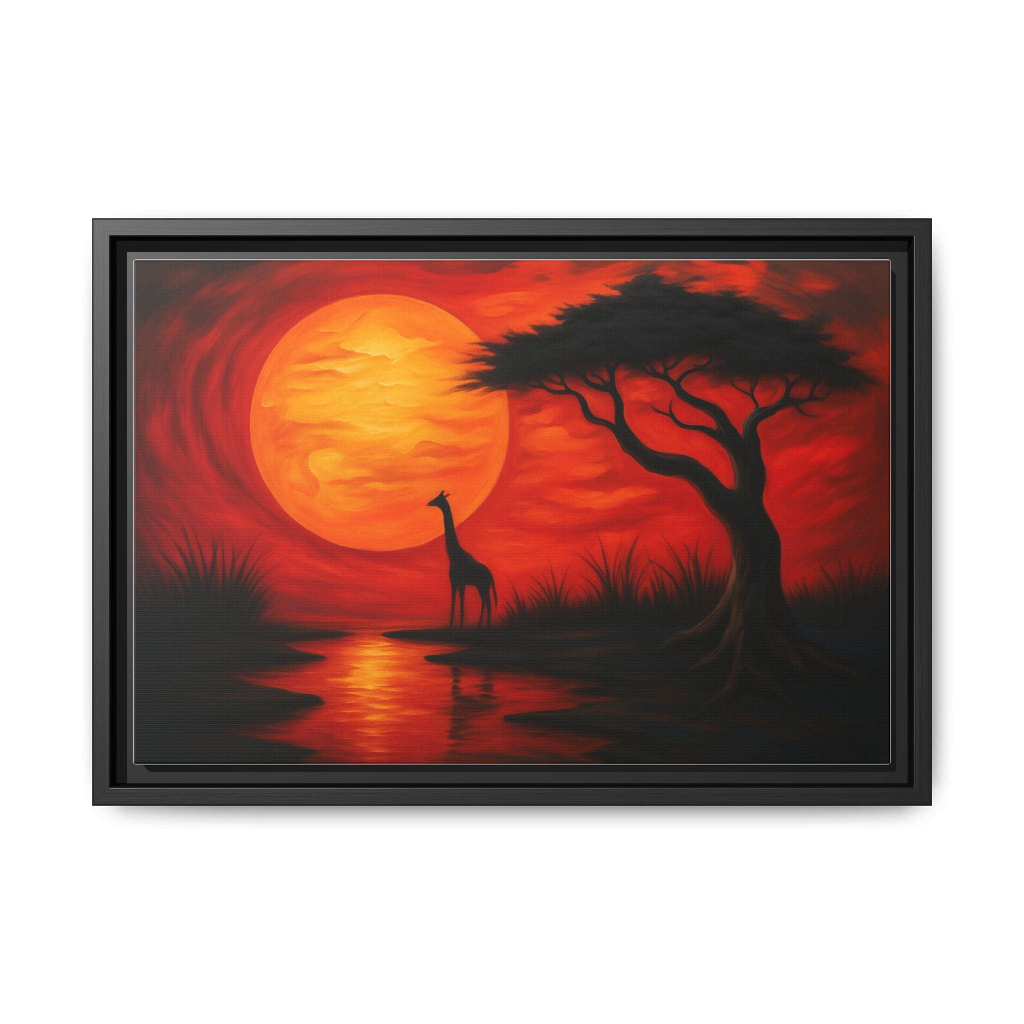 Giraffe Savanna Sunset