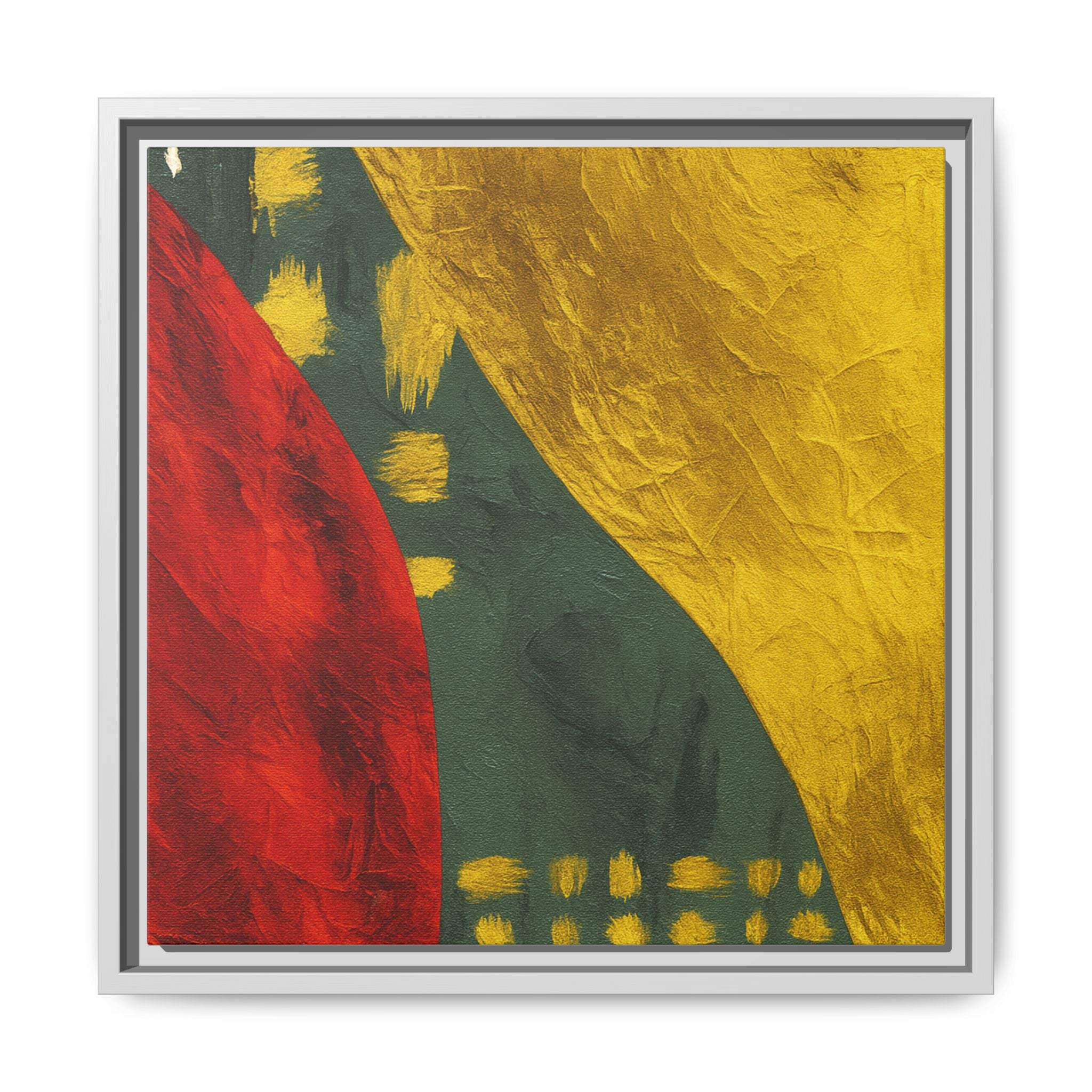 Red Green Gold Abstract