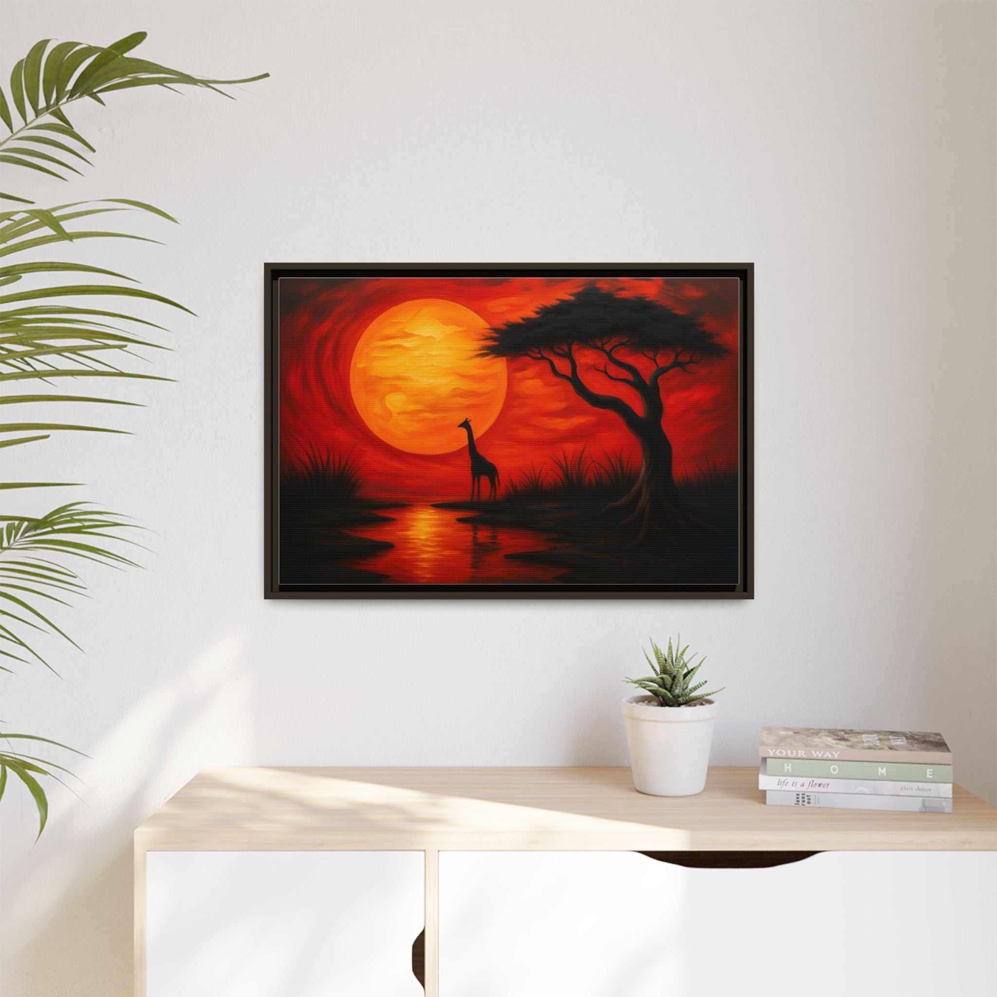 Giraffe Savanna Sunset