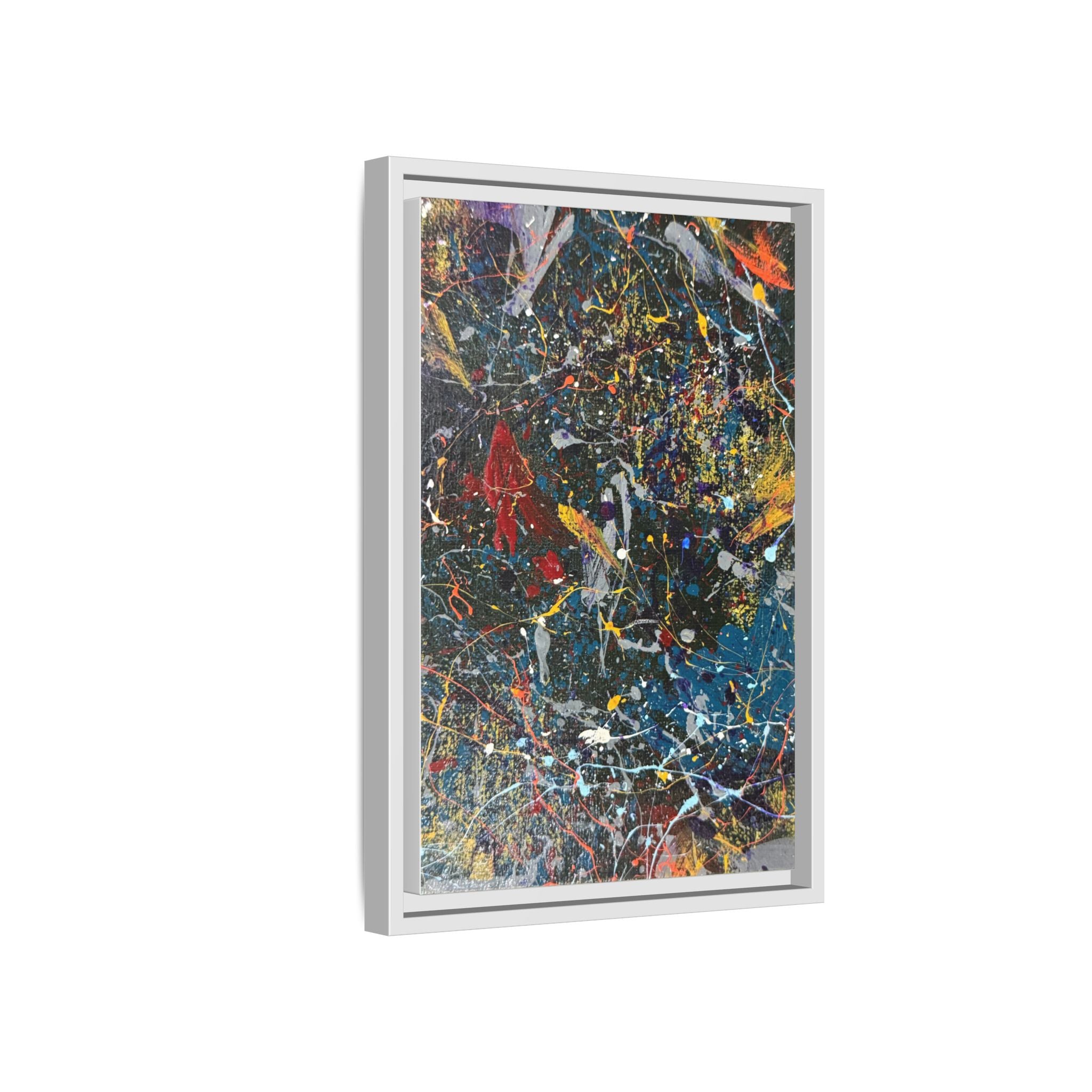 Colorful Abstract Framed Canvas Art
