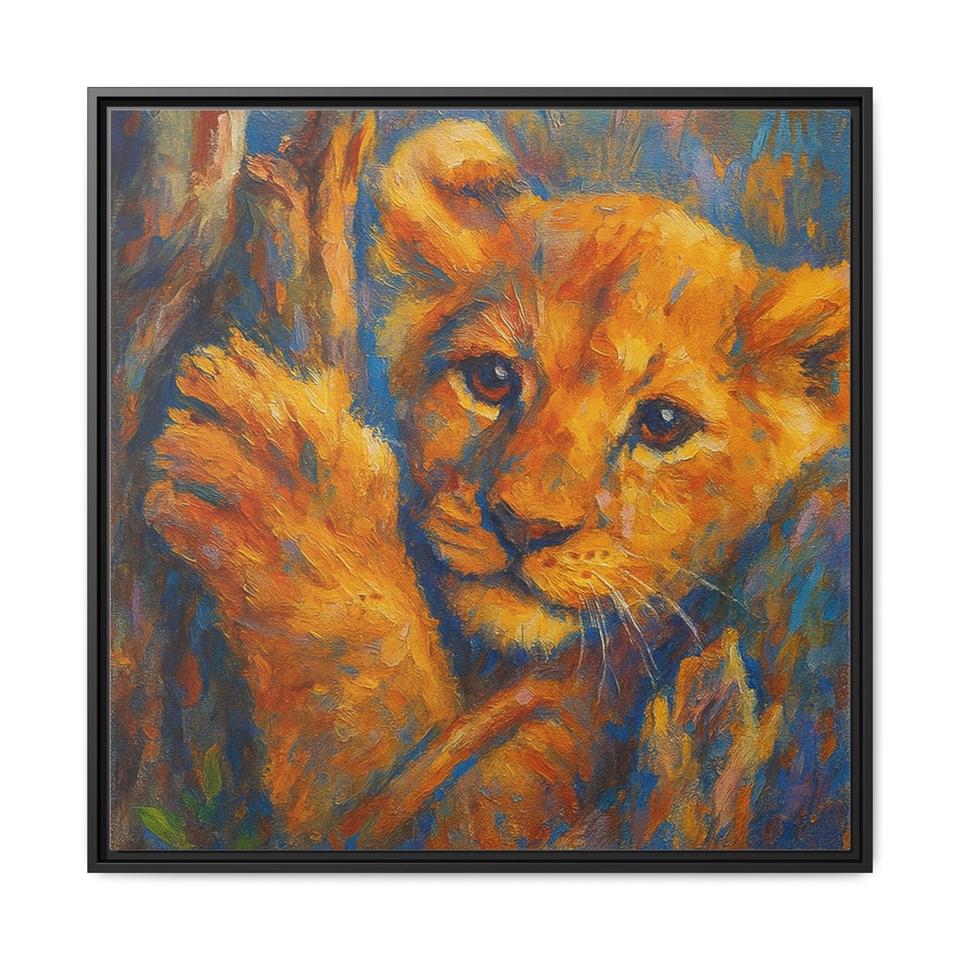 Lion Cub in Tree