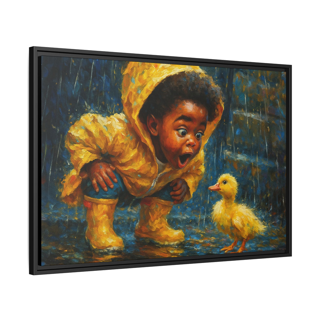 Yellow Child and Duck