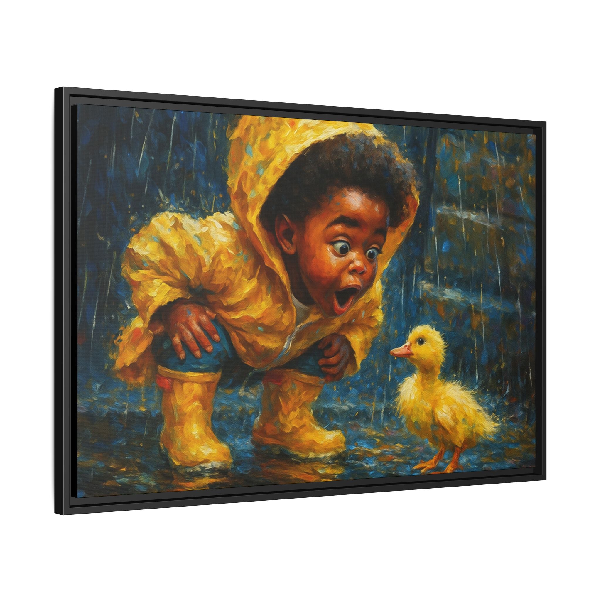 Yellow Child and Duck