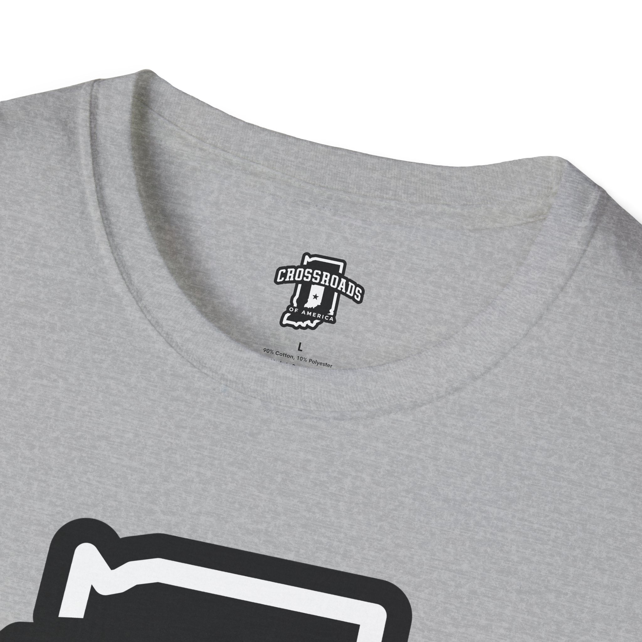 Crossroads of America Indiana T‑Shirt — Retro State Outline Tee