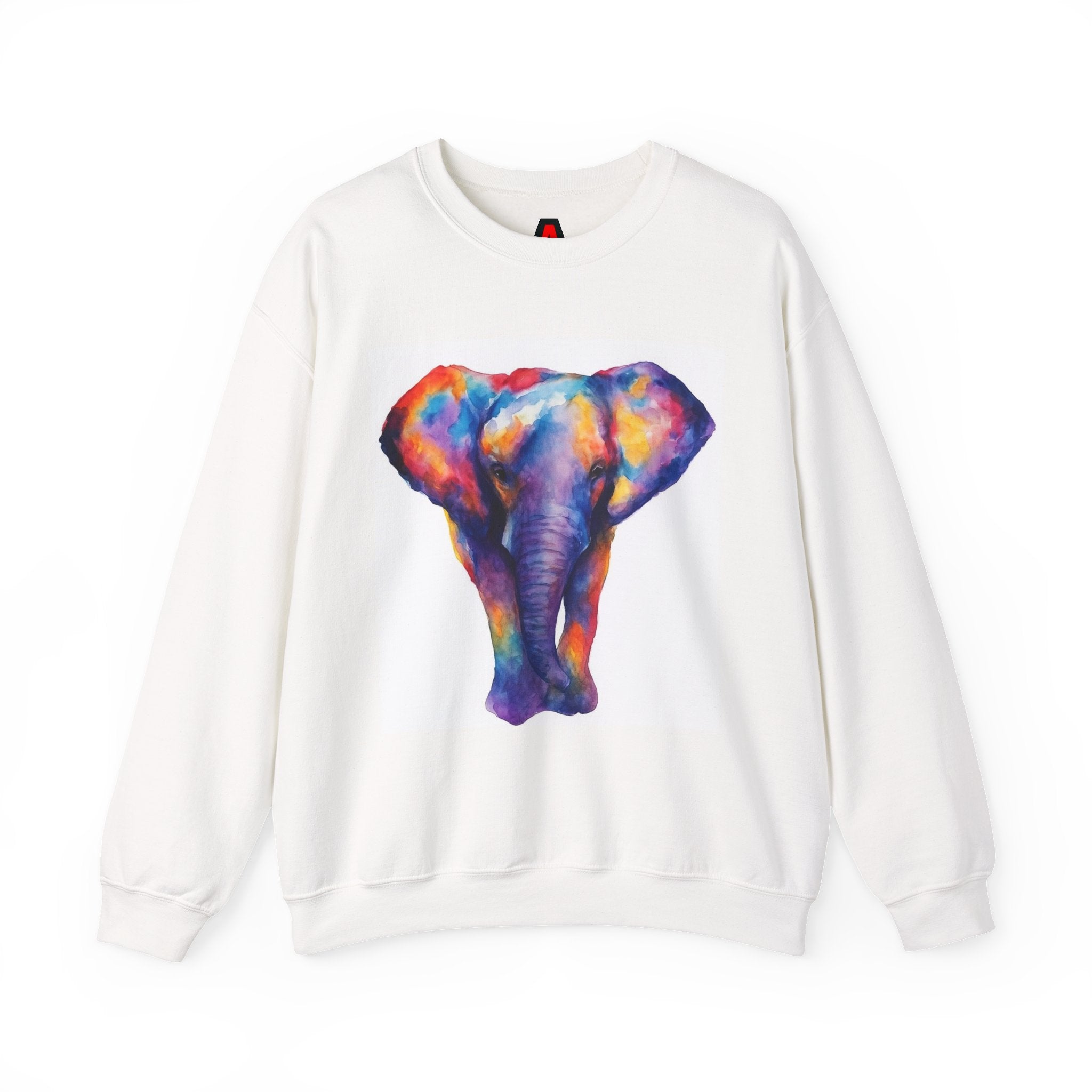 Color Splash Elephant Crewneck Sweatshirt
