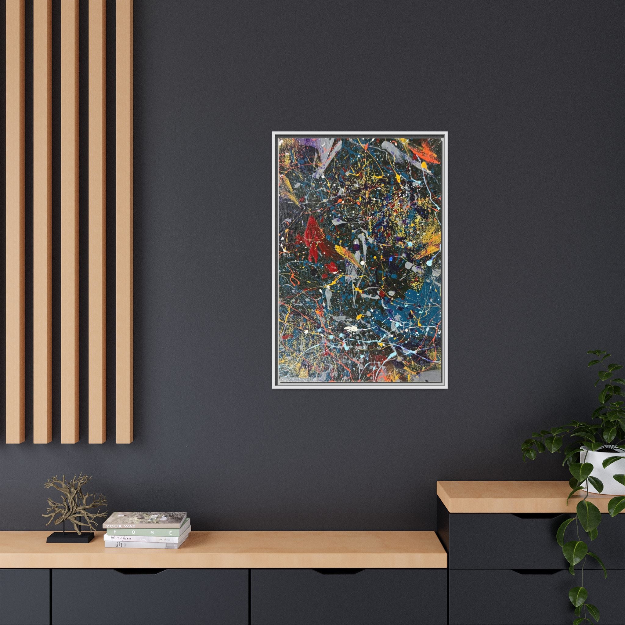 Colorful Abstract Framed Canvas Art