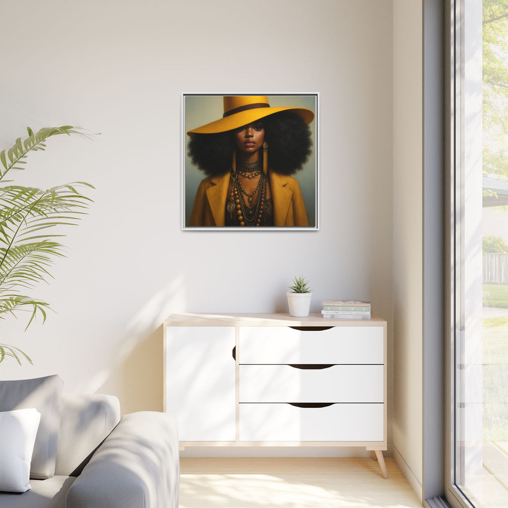 Yellow Afro Royalty of Elegance