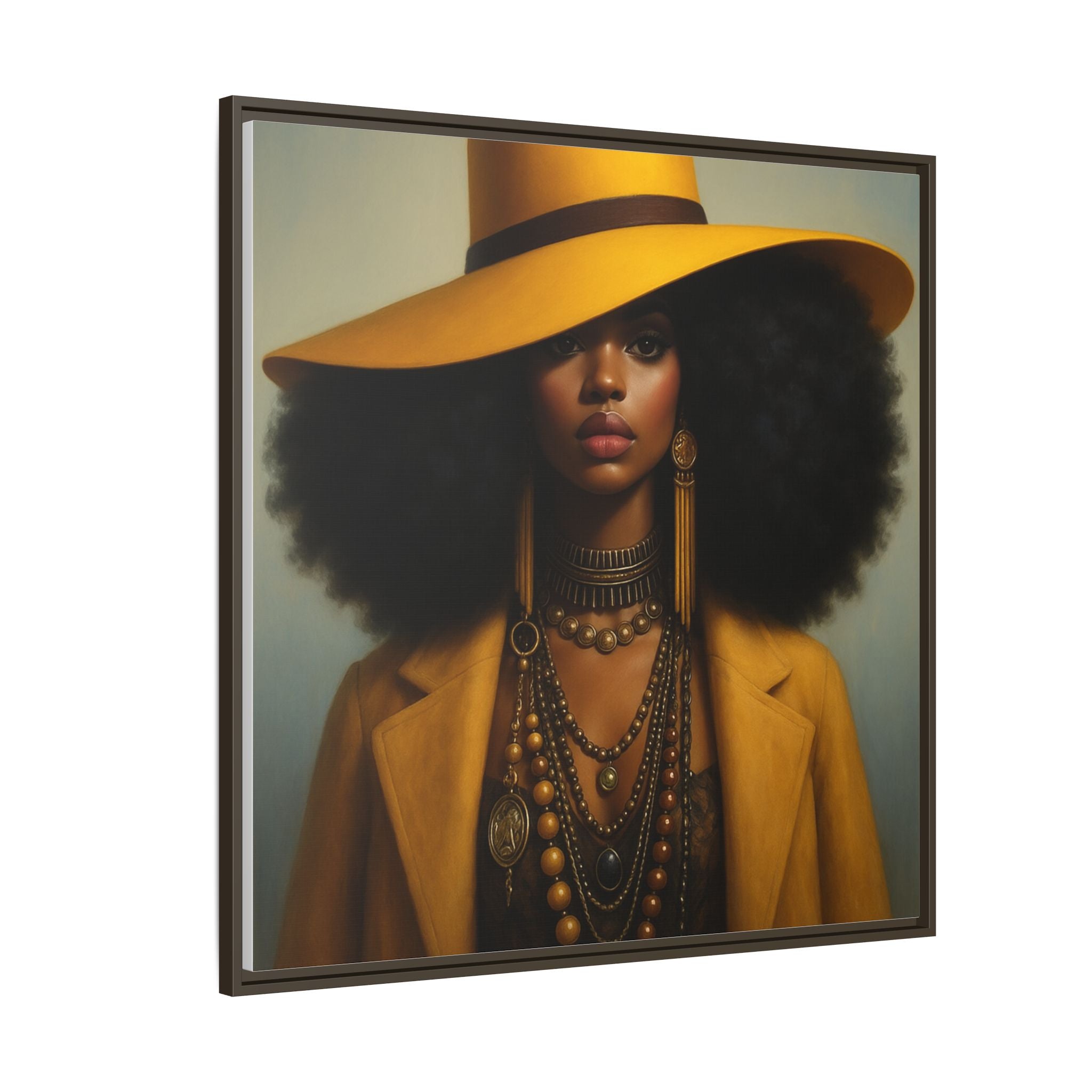 Yellow Afro Royalty of Elegance