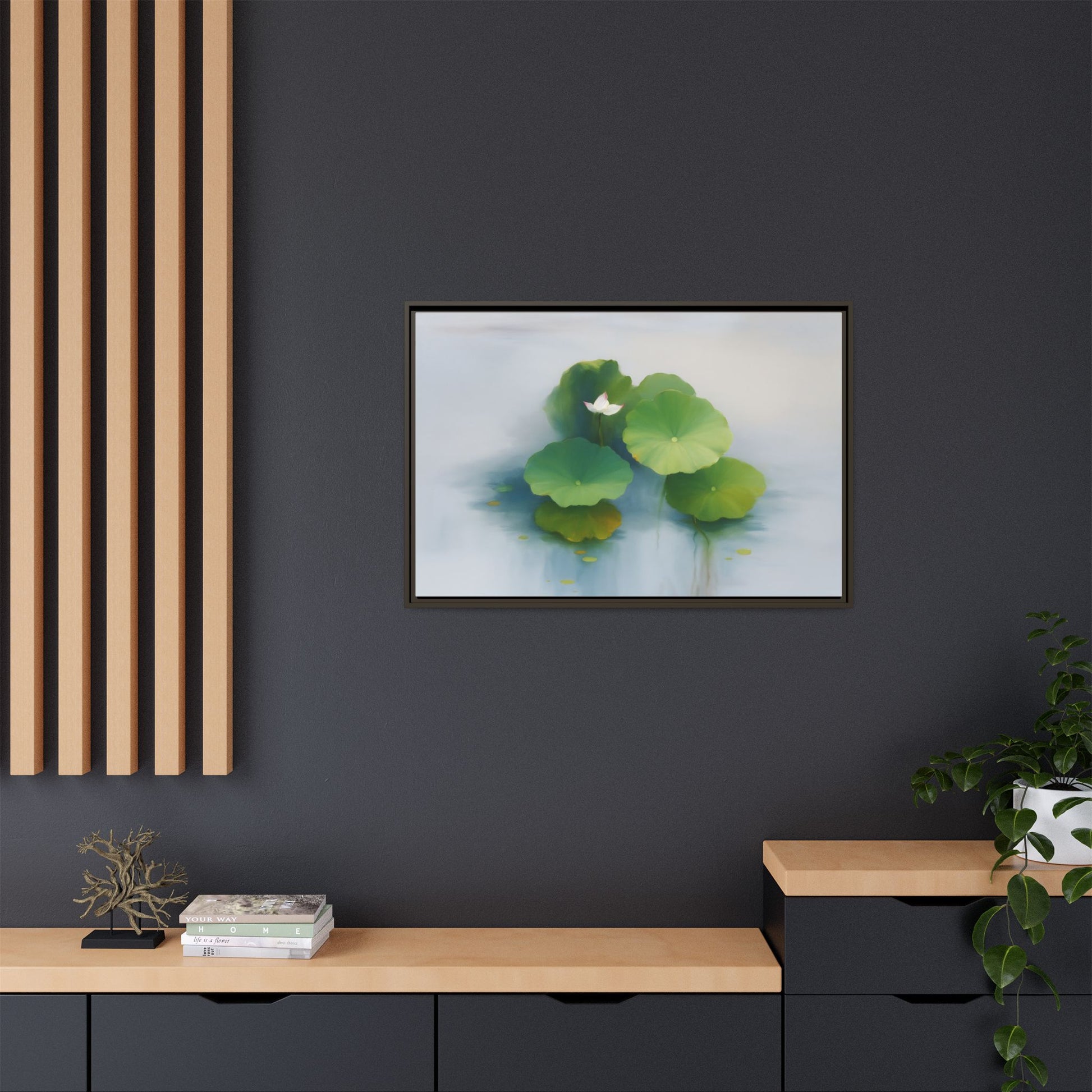 Serene Green Lotus