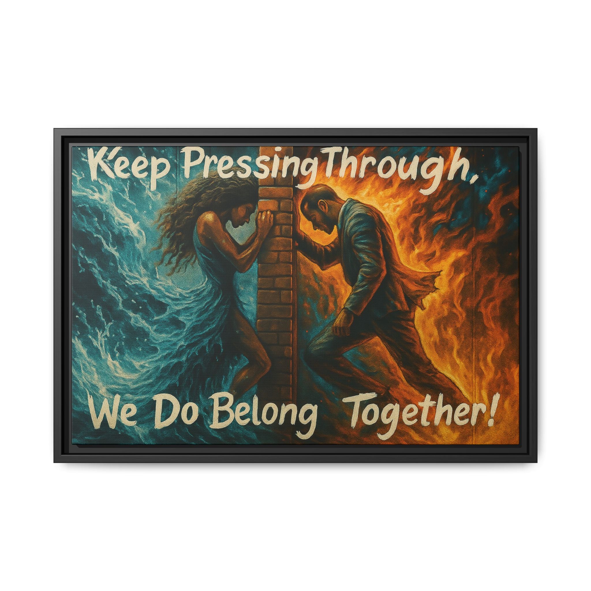 Matte Canvas, Framed (Multi-color)