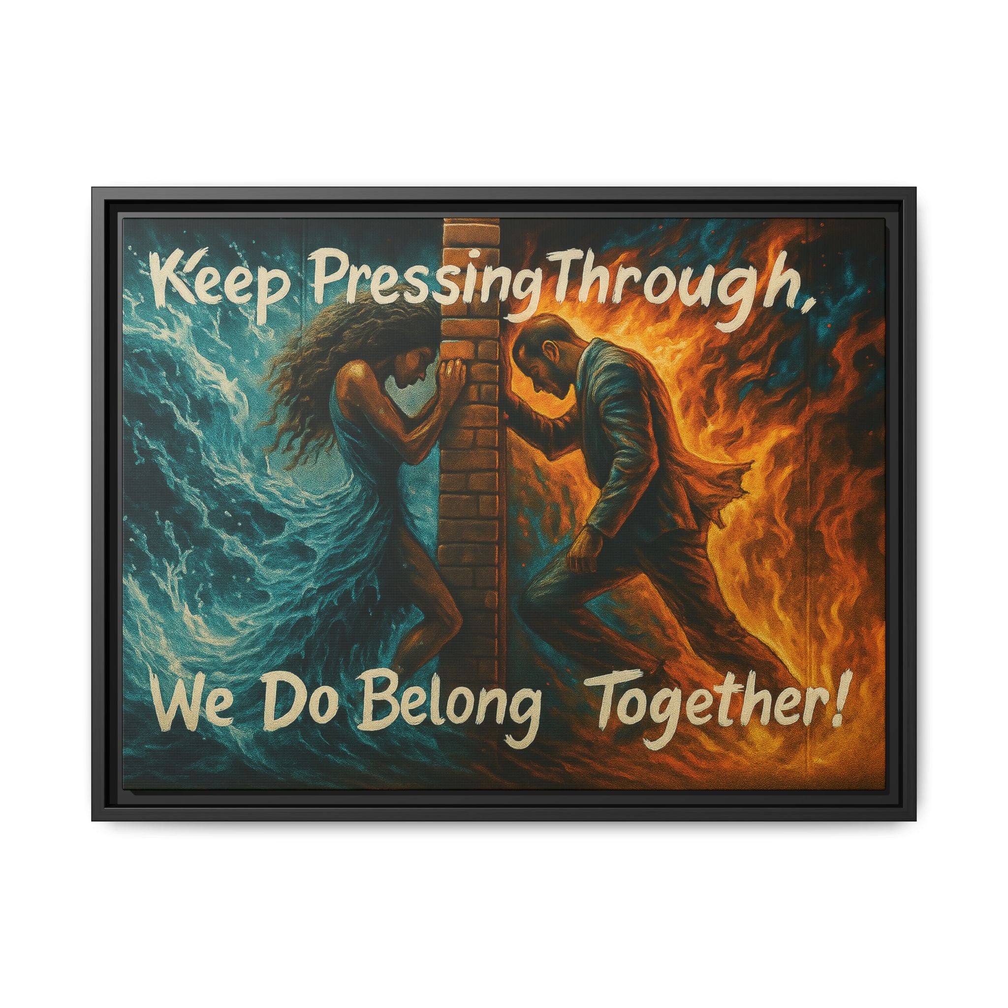 Matte Canvas, Framed (Multi-color)