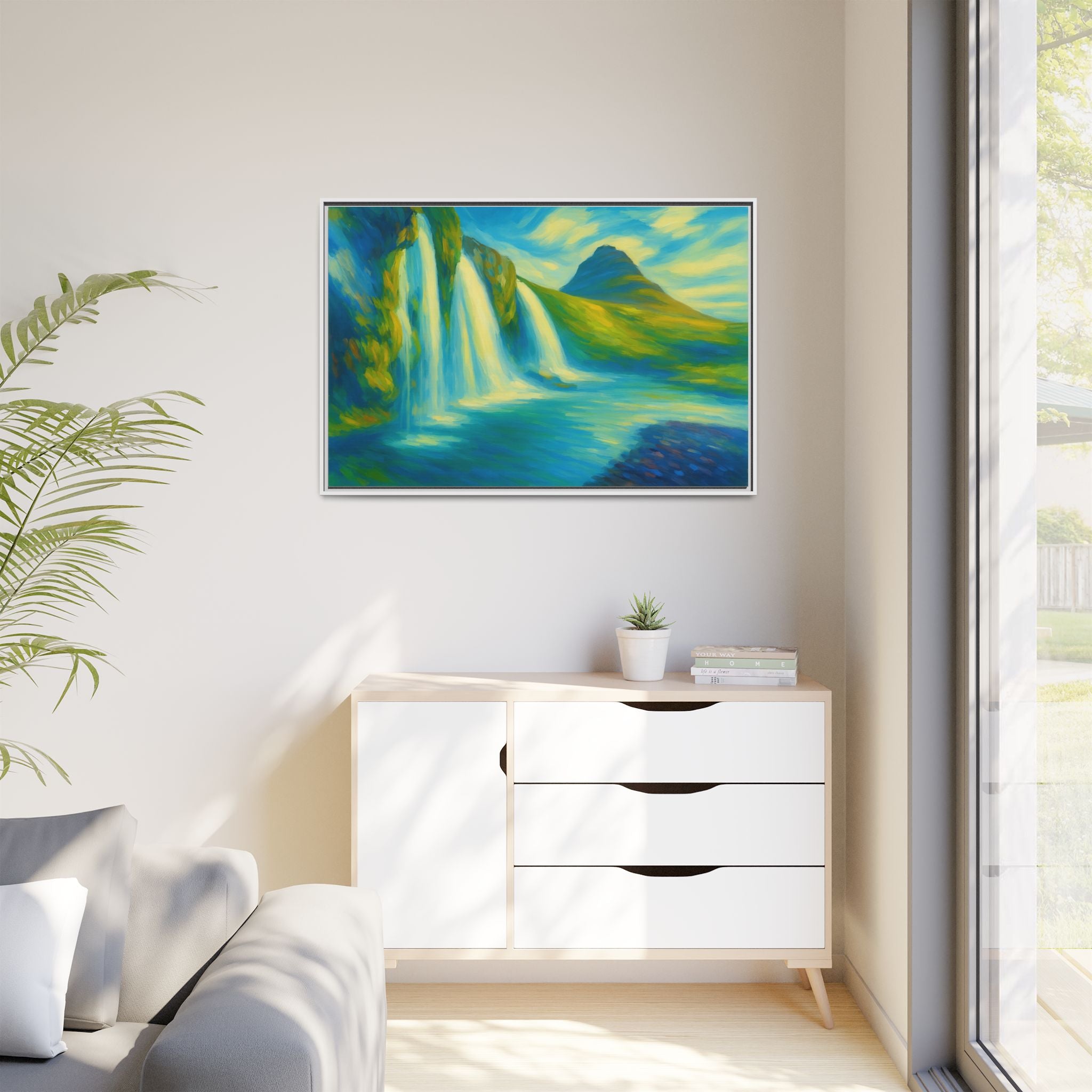 Waterfall Green Landscape