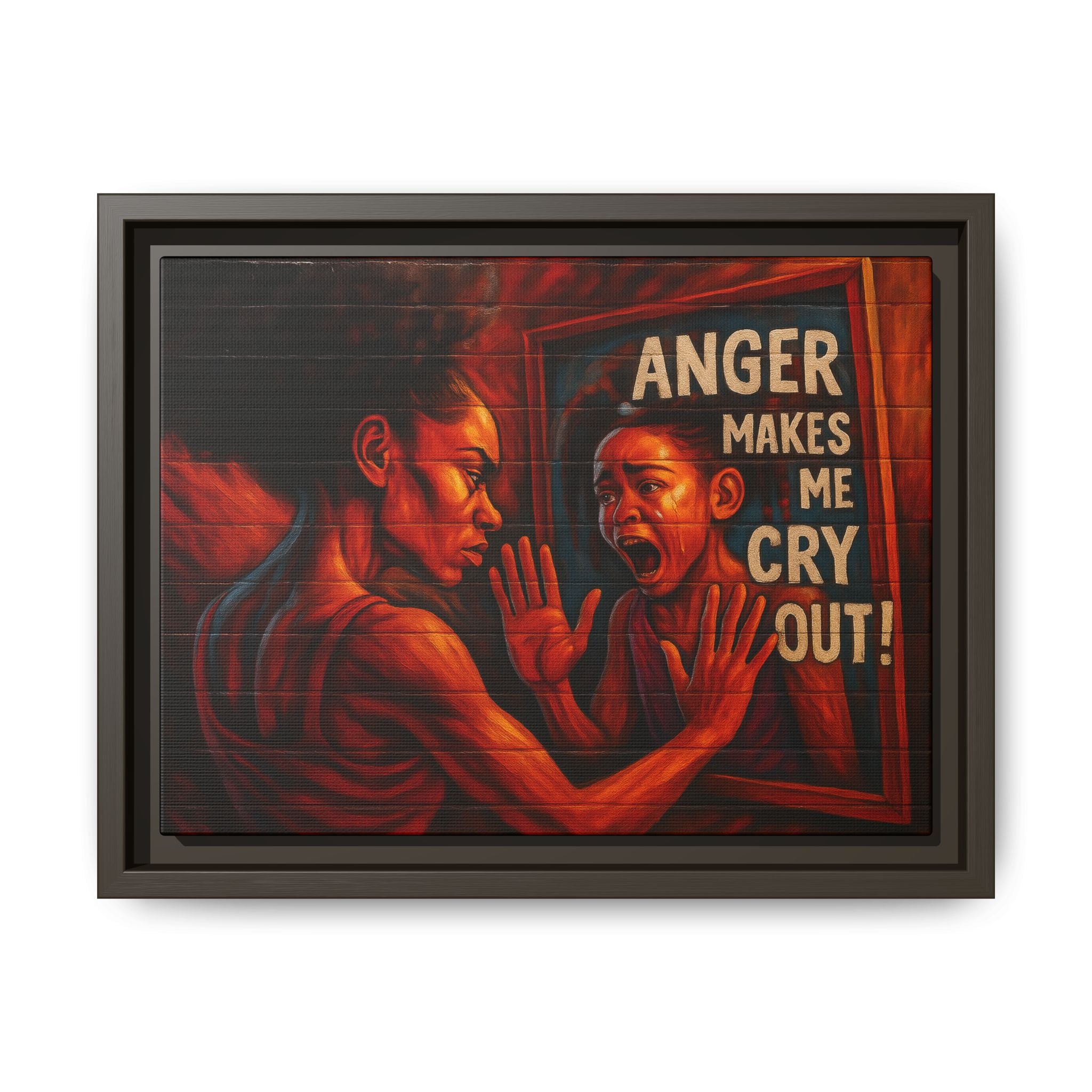 Framed Wall Art - Emotionally Resonant Canvas, Inspirational Home Decor, Powerful Motivational Gift, Unique Art for Self-Reflection