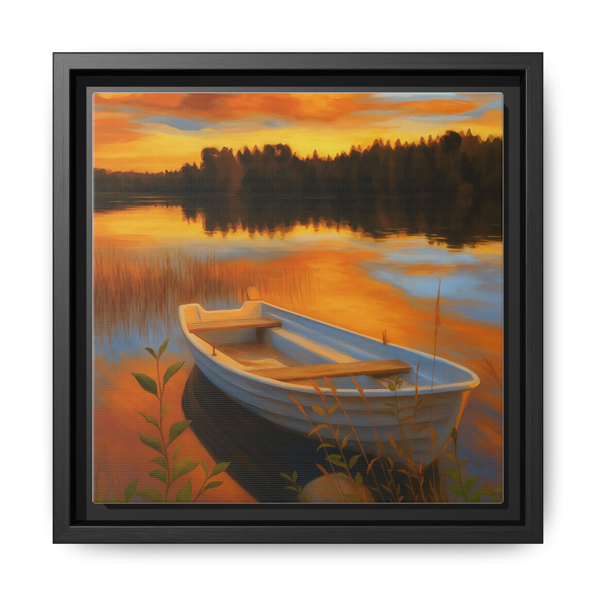 Sunset Boat Reflections