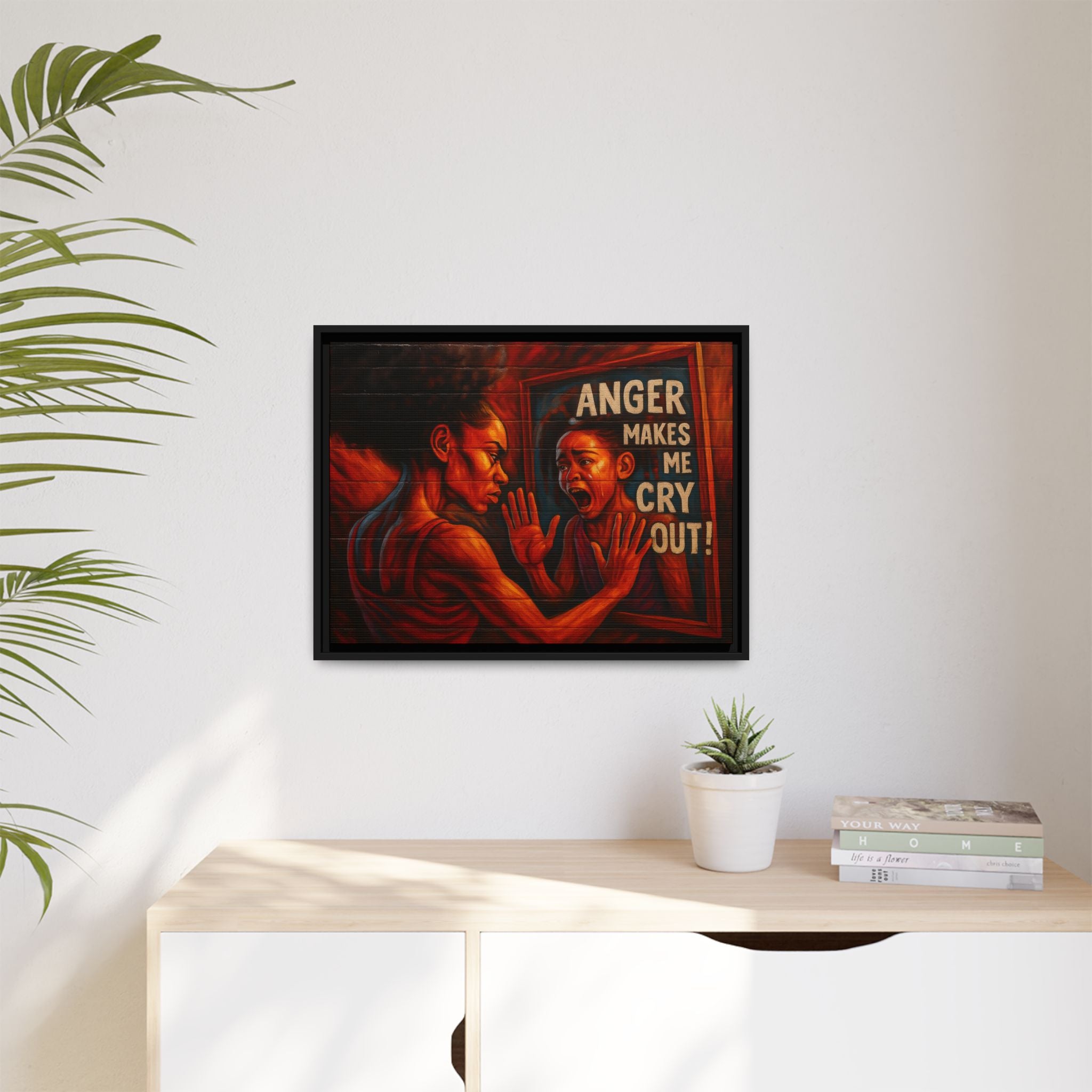 Framed Wall Art - Emotionally Resonant Canvas, Inspirational Home Decor, Powerful Motivational Gift, Unique Art for Self-Reflection