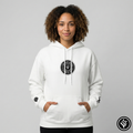 Emblem Enjoin Good X Forbid Evil — White Hoodie