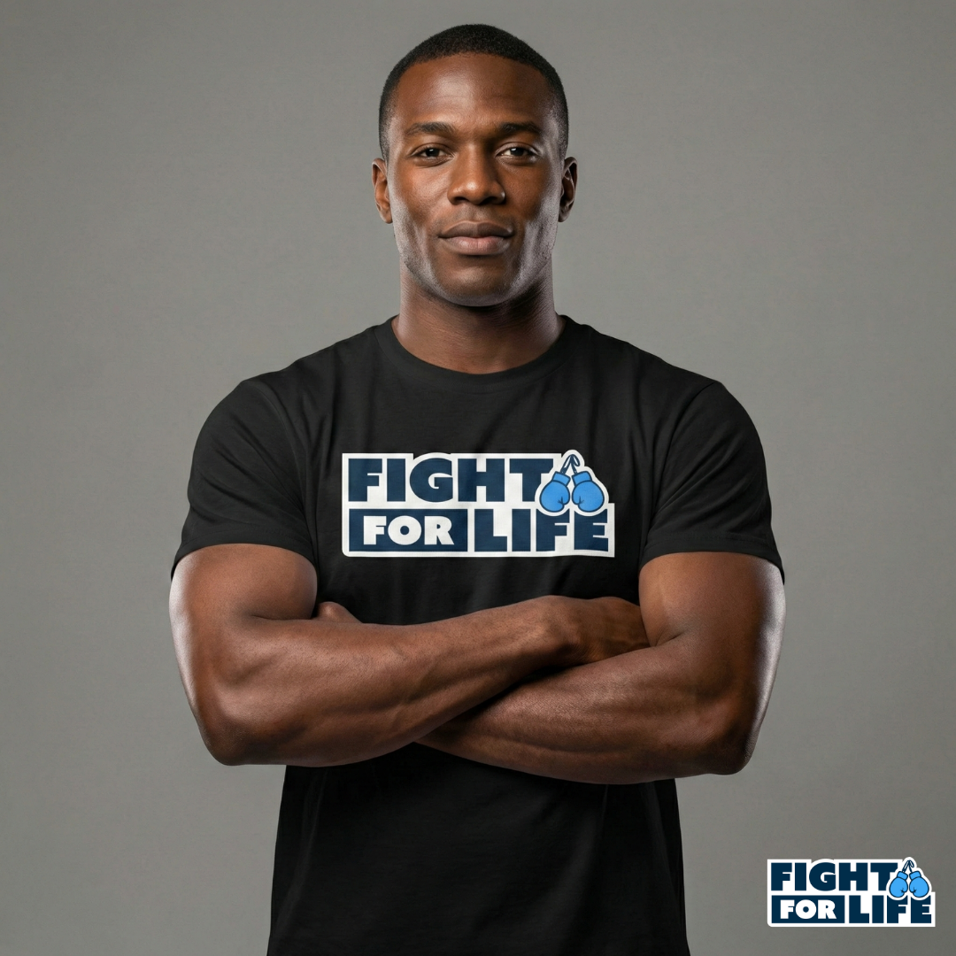 Fight For Life T-Shirt — Black Tee