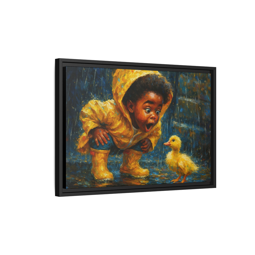 Yellow Child and Duck