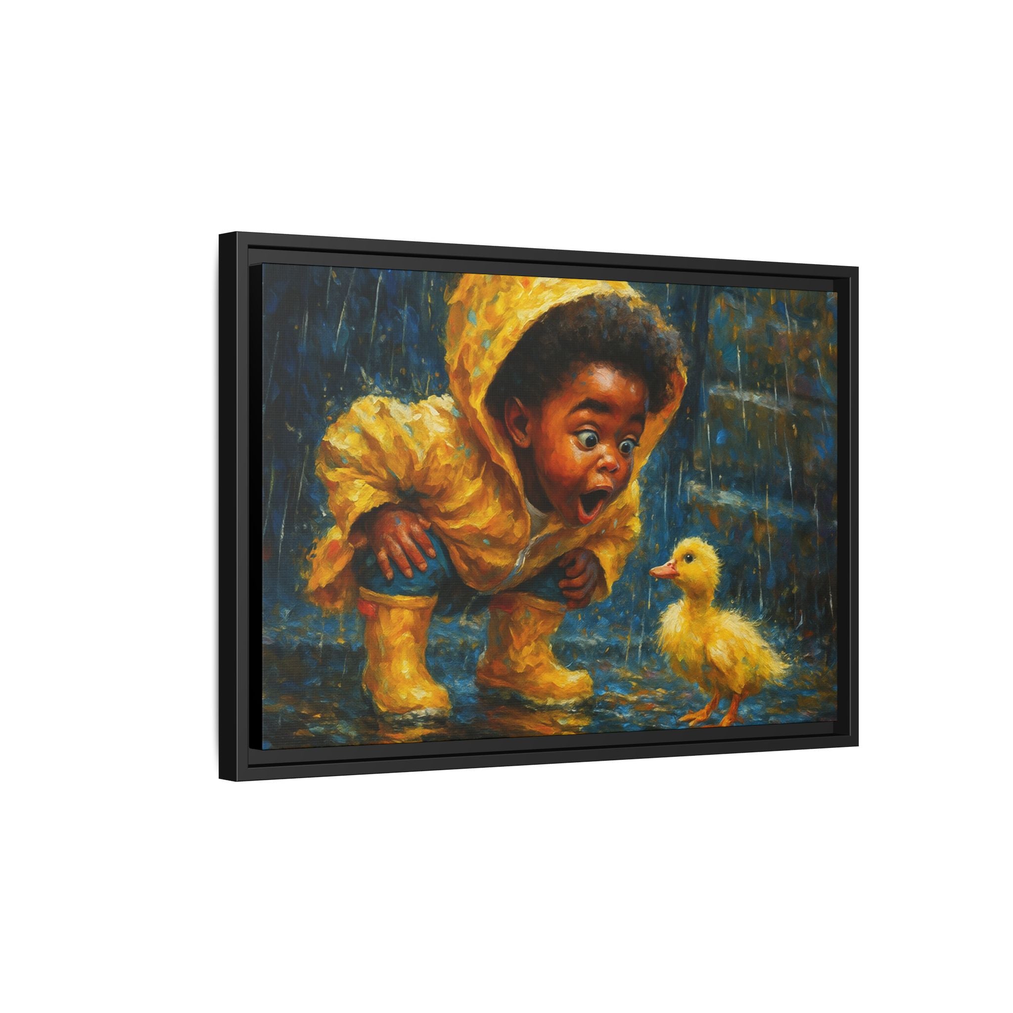 Yellow Child and Duck