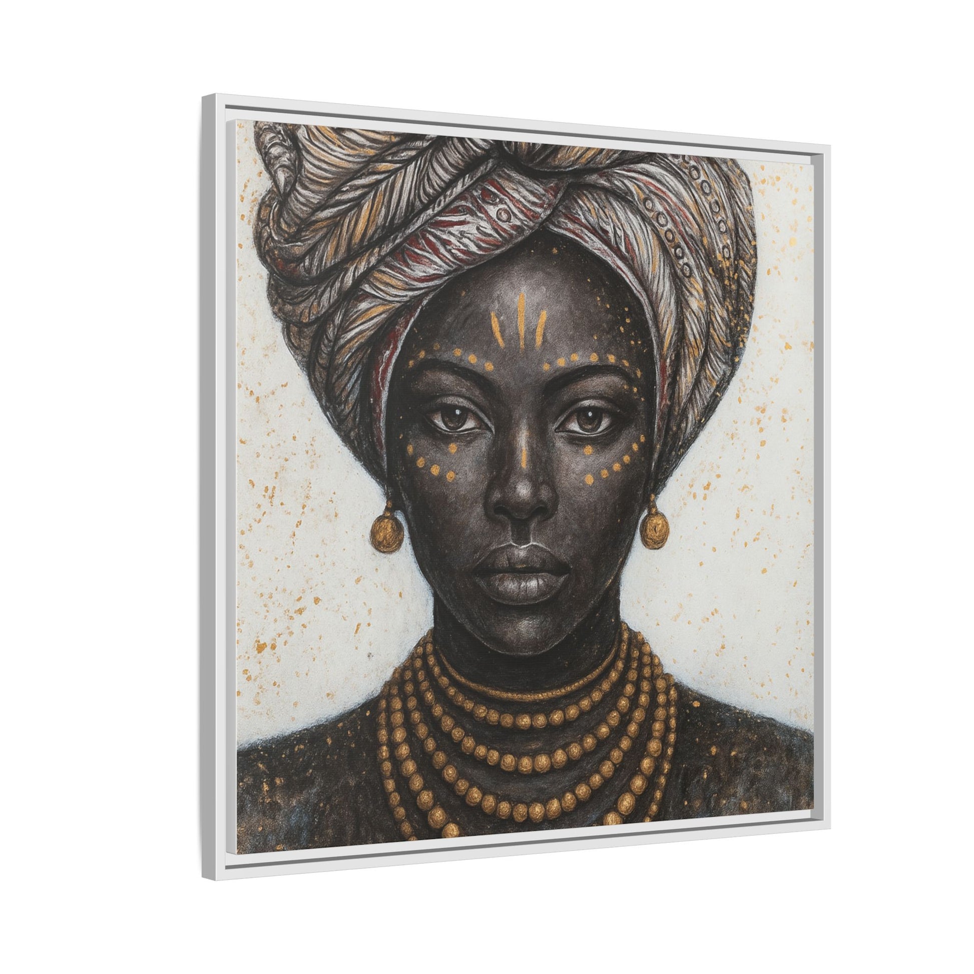 White Artistic African Lady