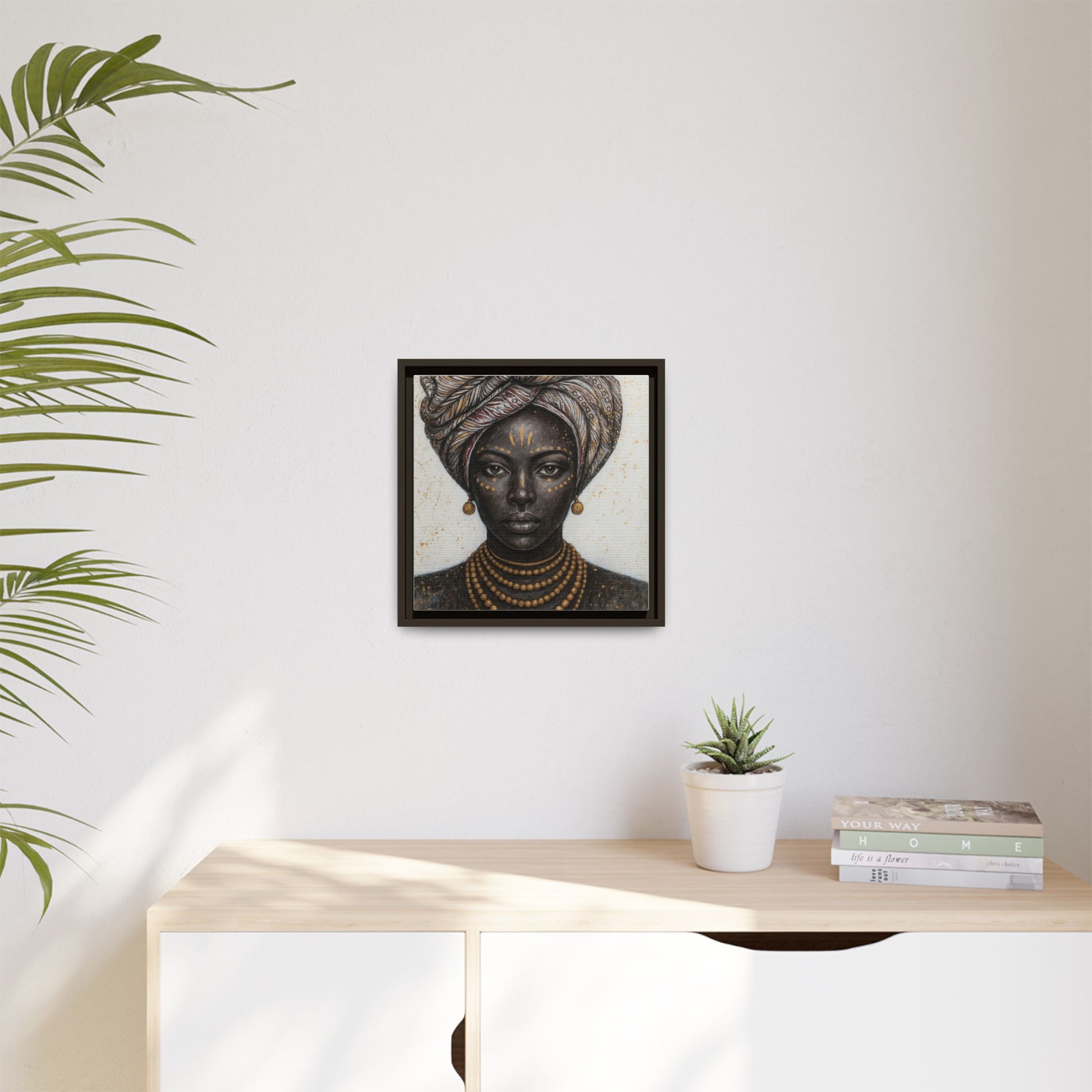 White Artistic African Lady