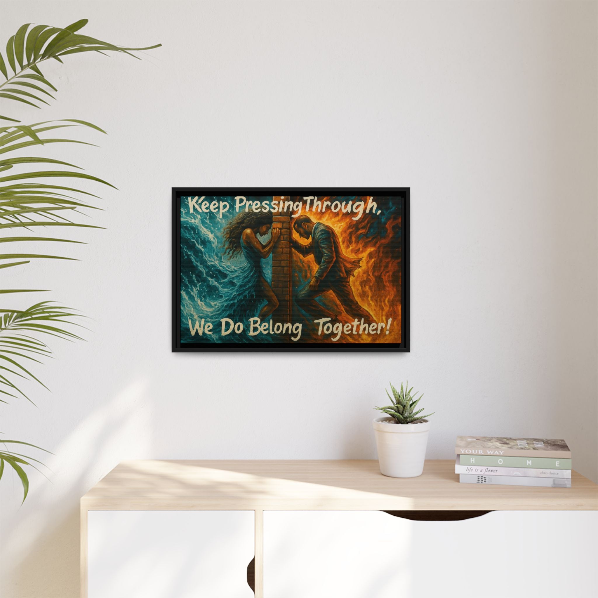 Matte Canvas, Framed (Multi-color)