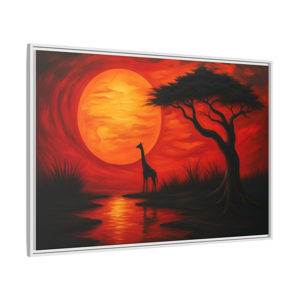 Giraffe Savanna Sunset