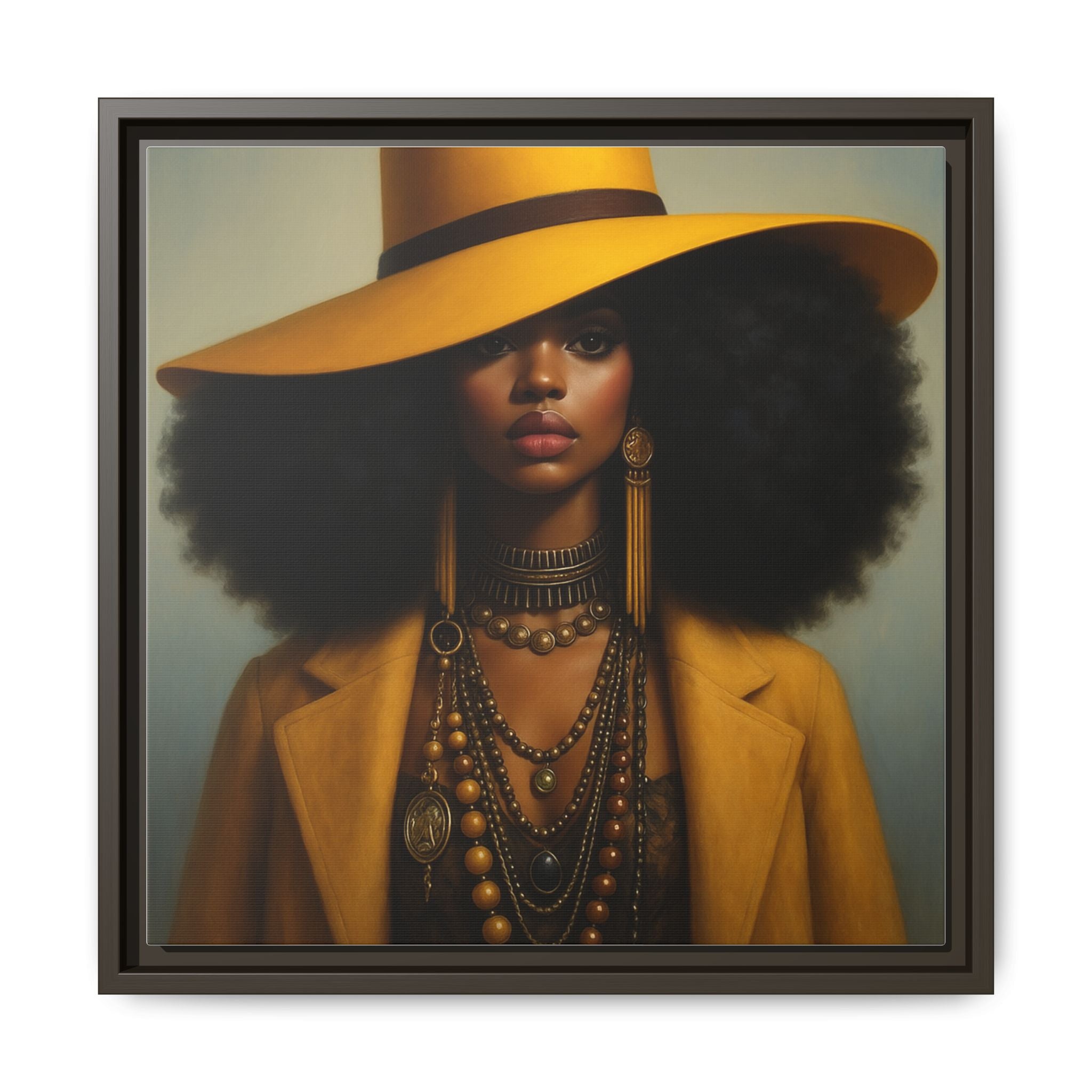 Yellow Afro Royalty of Elegance