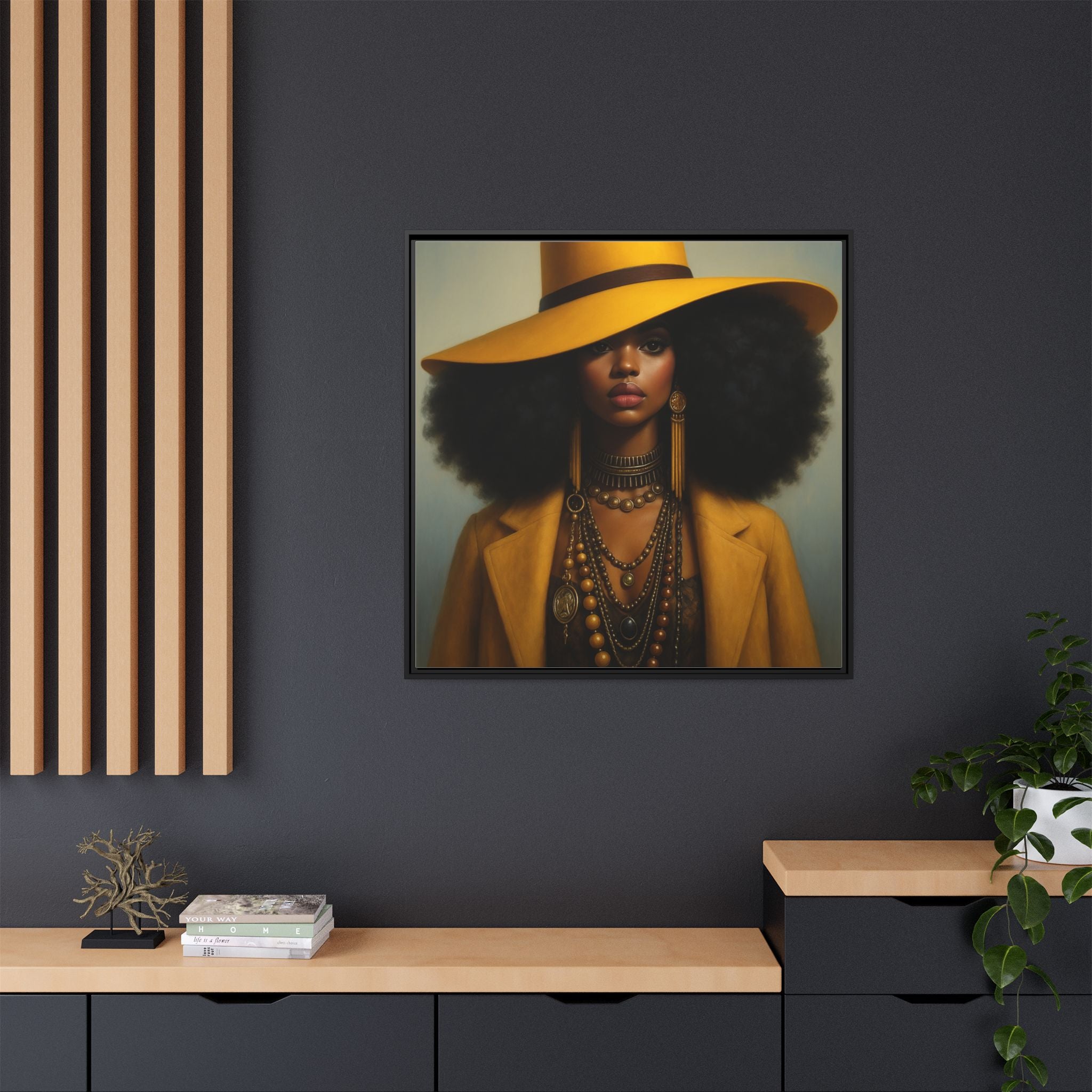 Yellow Afro Royalty of Elegance